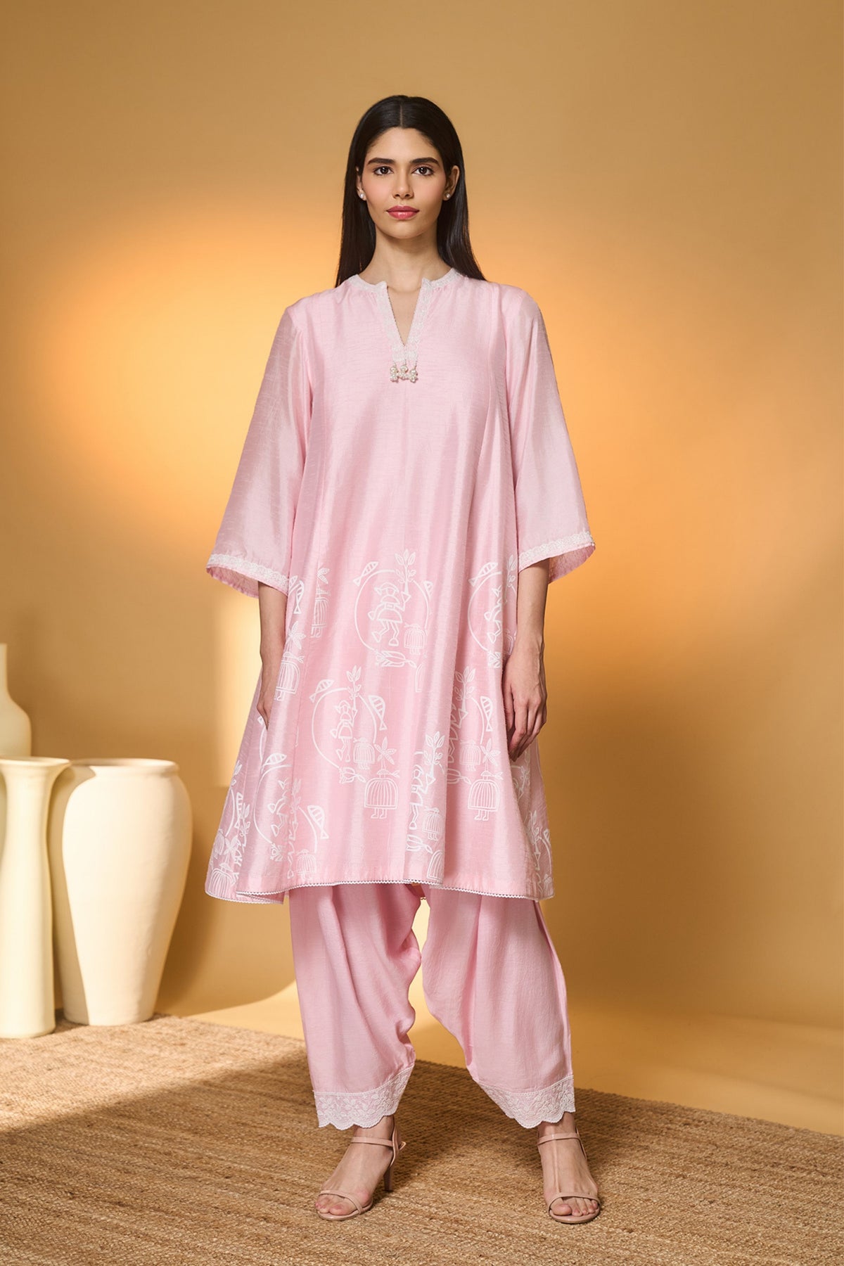 Blushing Bloom Kurta Set