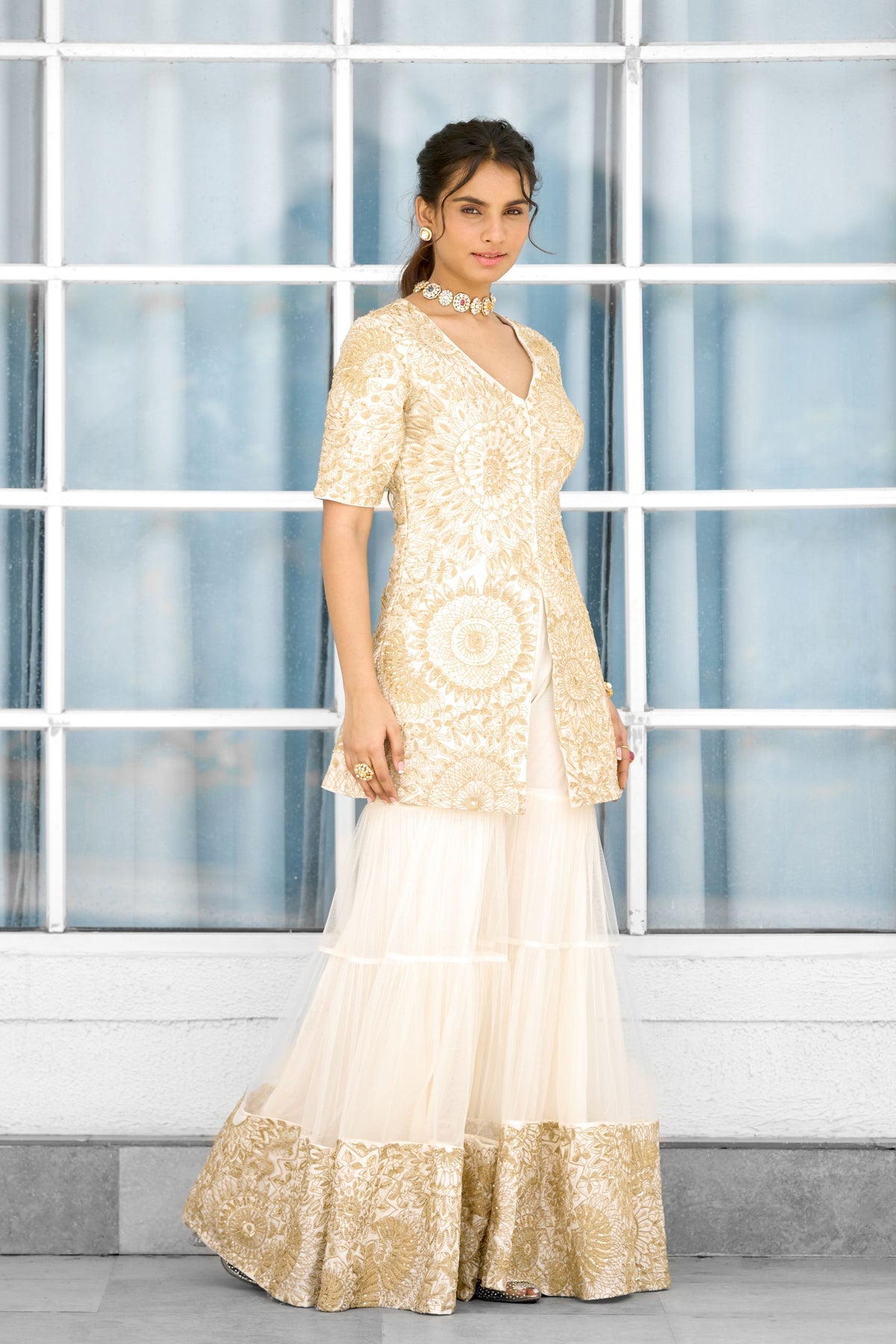 Sun Ray Sharara Set