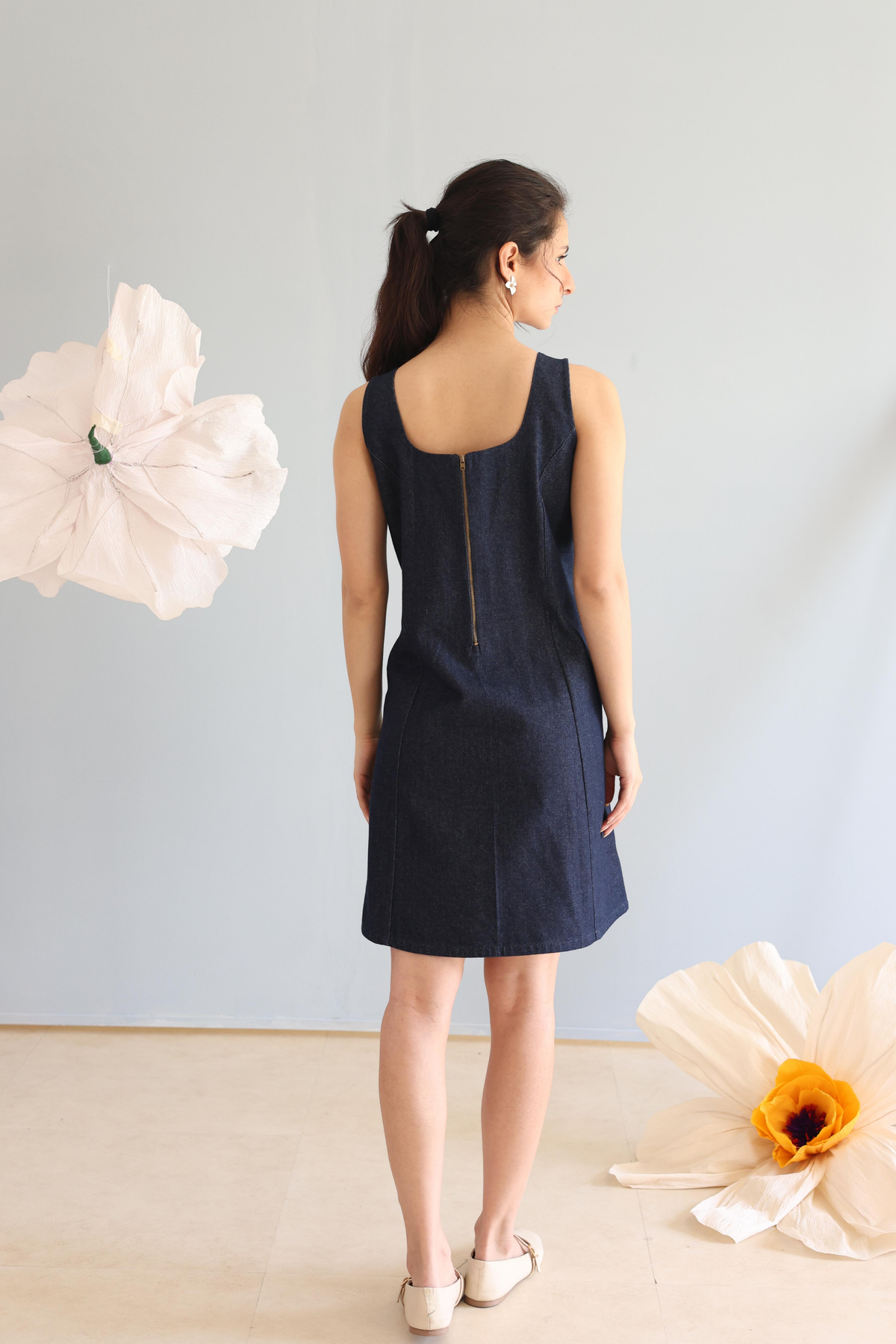 Midnight Blue Denim Dress