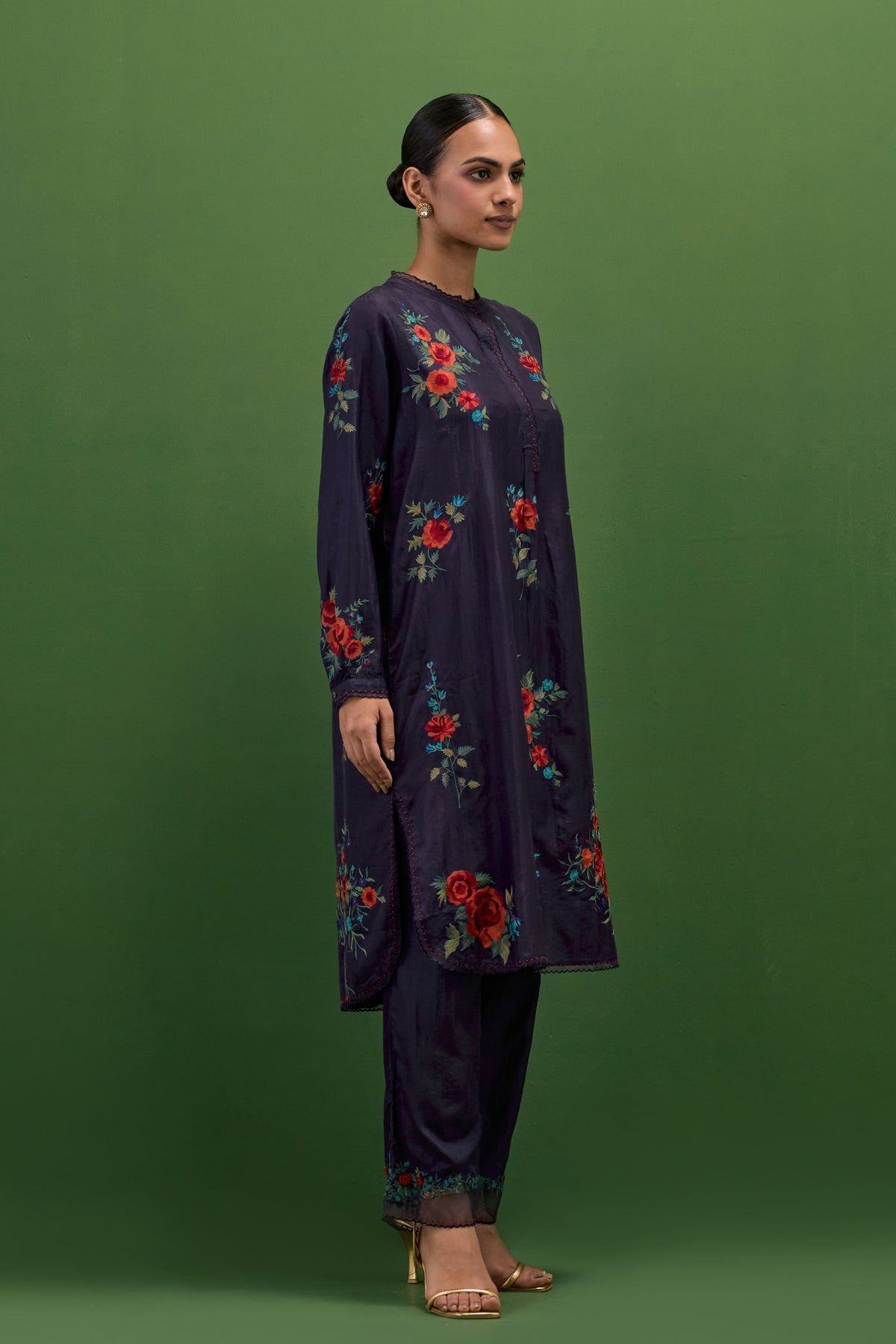 Midnight Roses Kurta Set