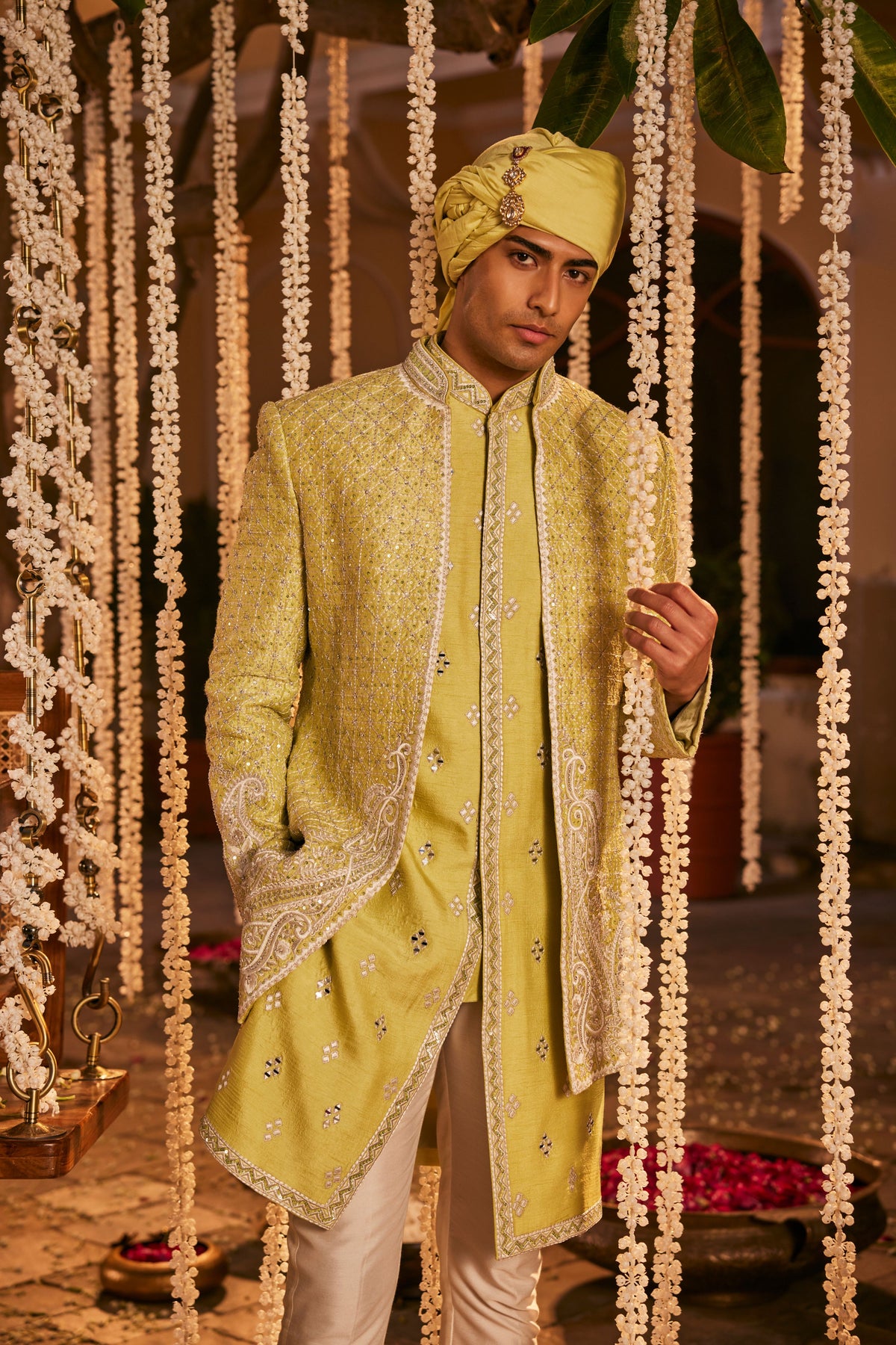 Green Ahan Kurta Set