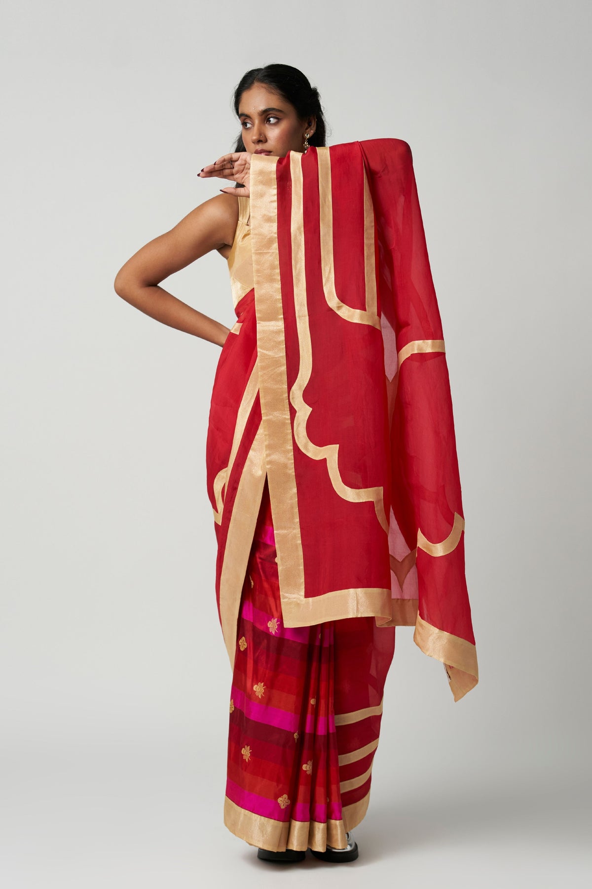 Ruby Mehrabiya Saree