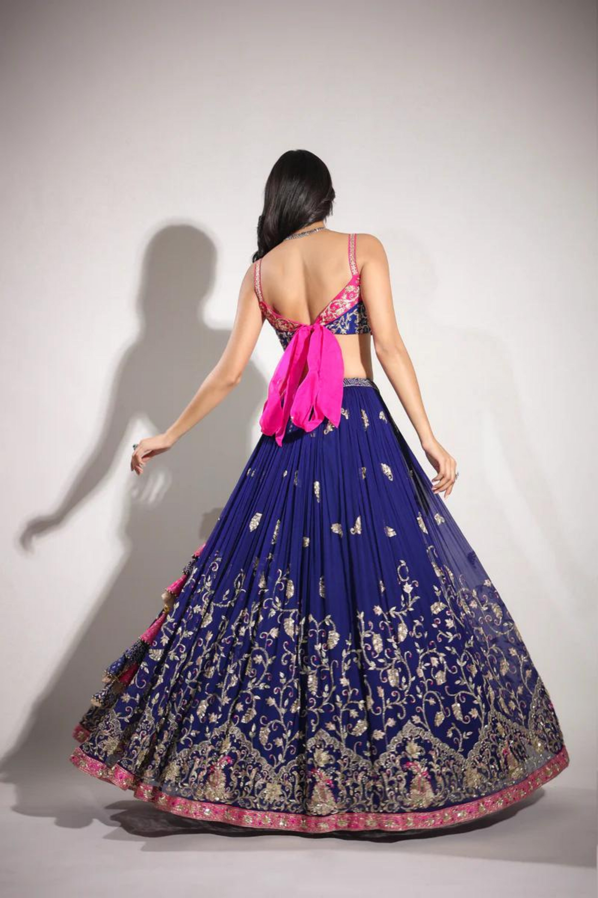 Ink Blue Lehenga Set