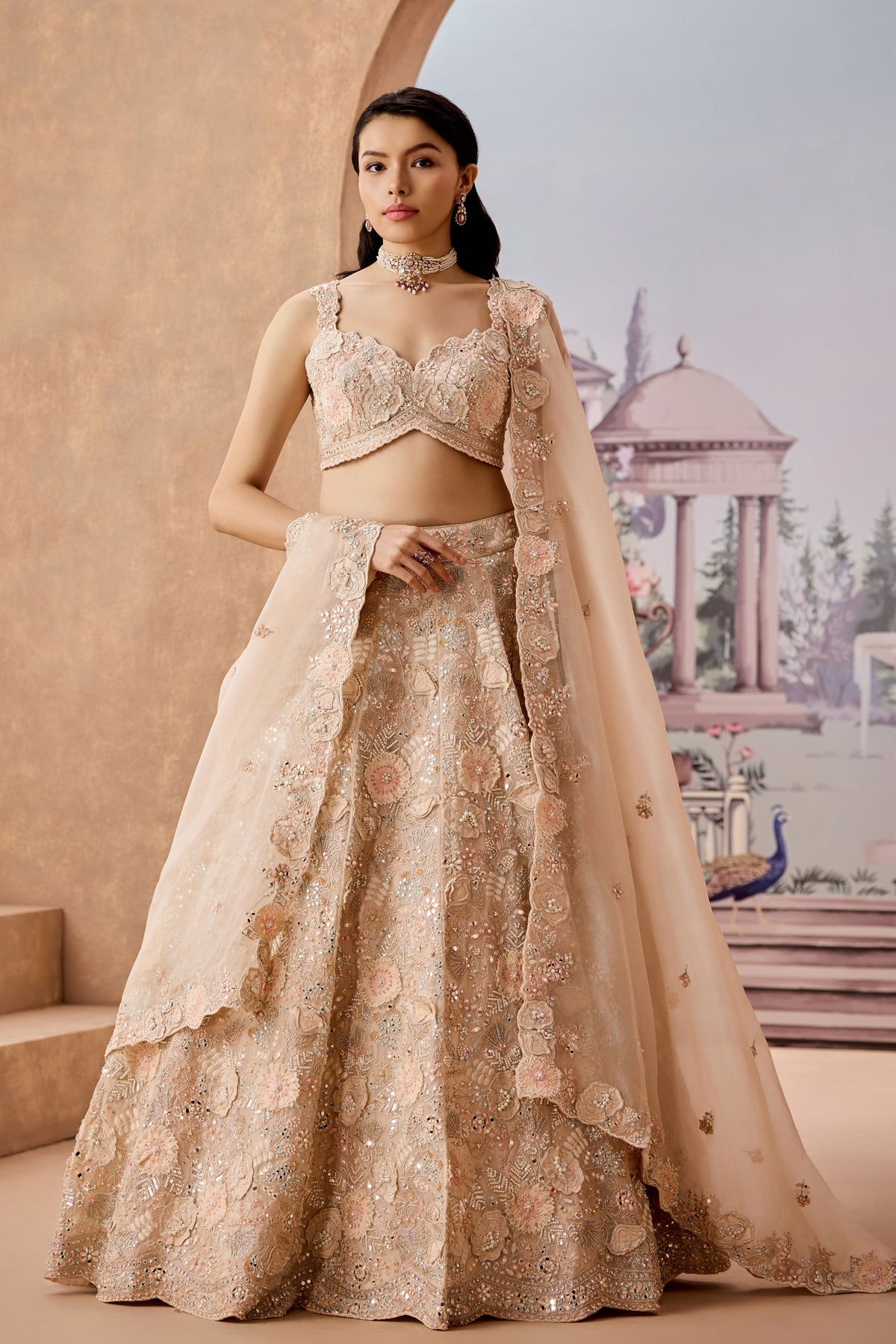 Llu Daisy 3d Lehenga Set