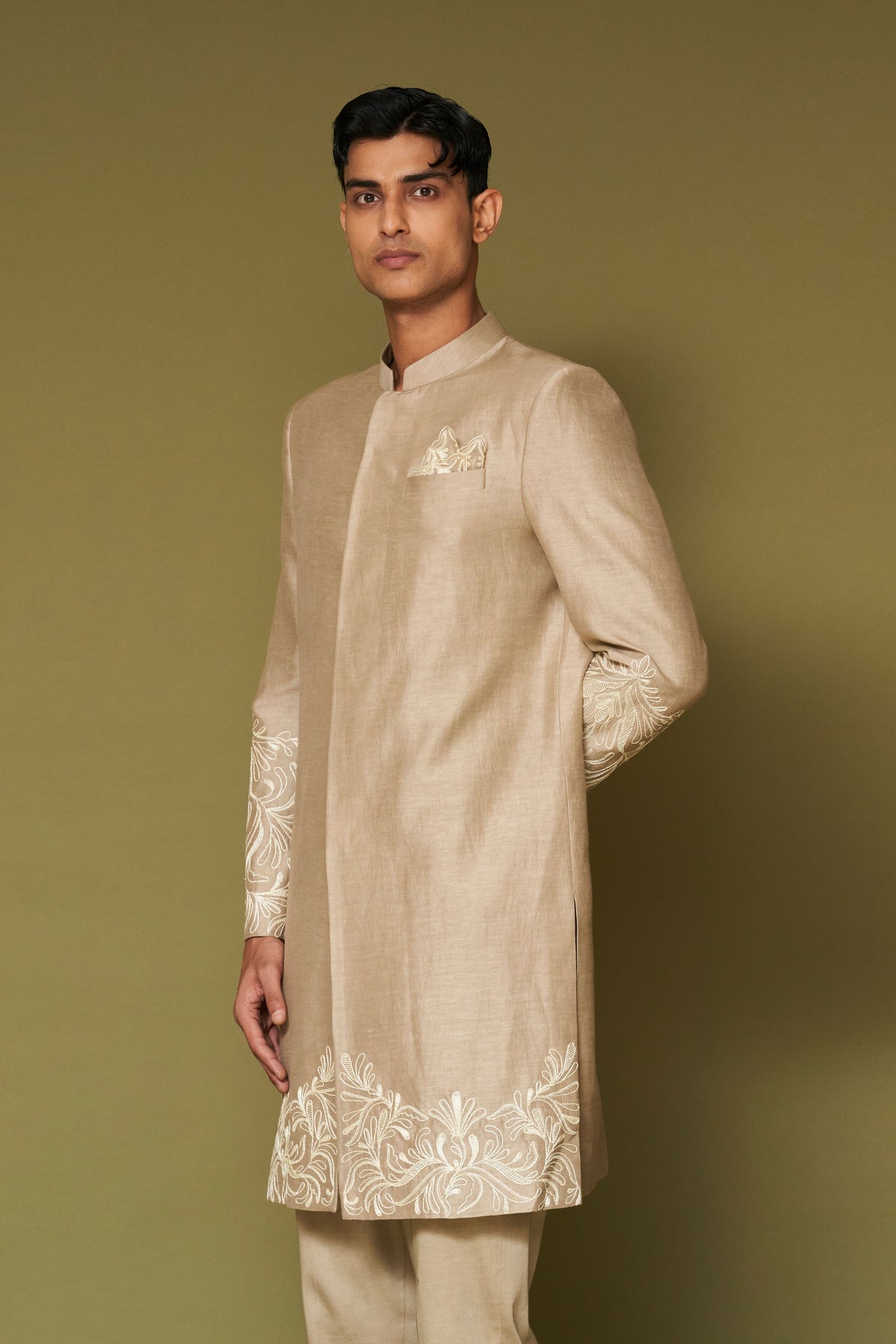 Sand Dori Sherwani Set
