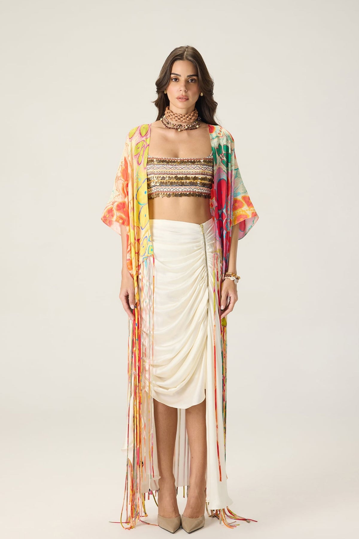 Multicolor Leni Cape