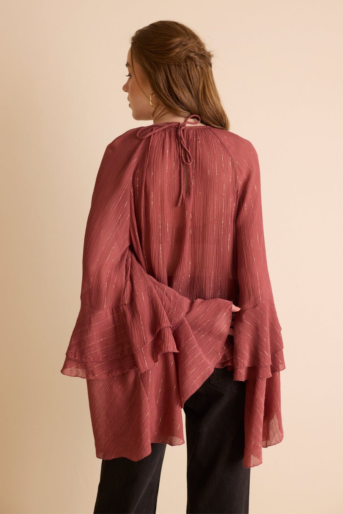 Burgundy Sophia Top