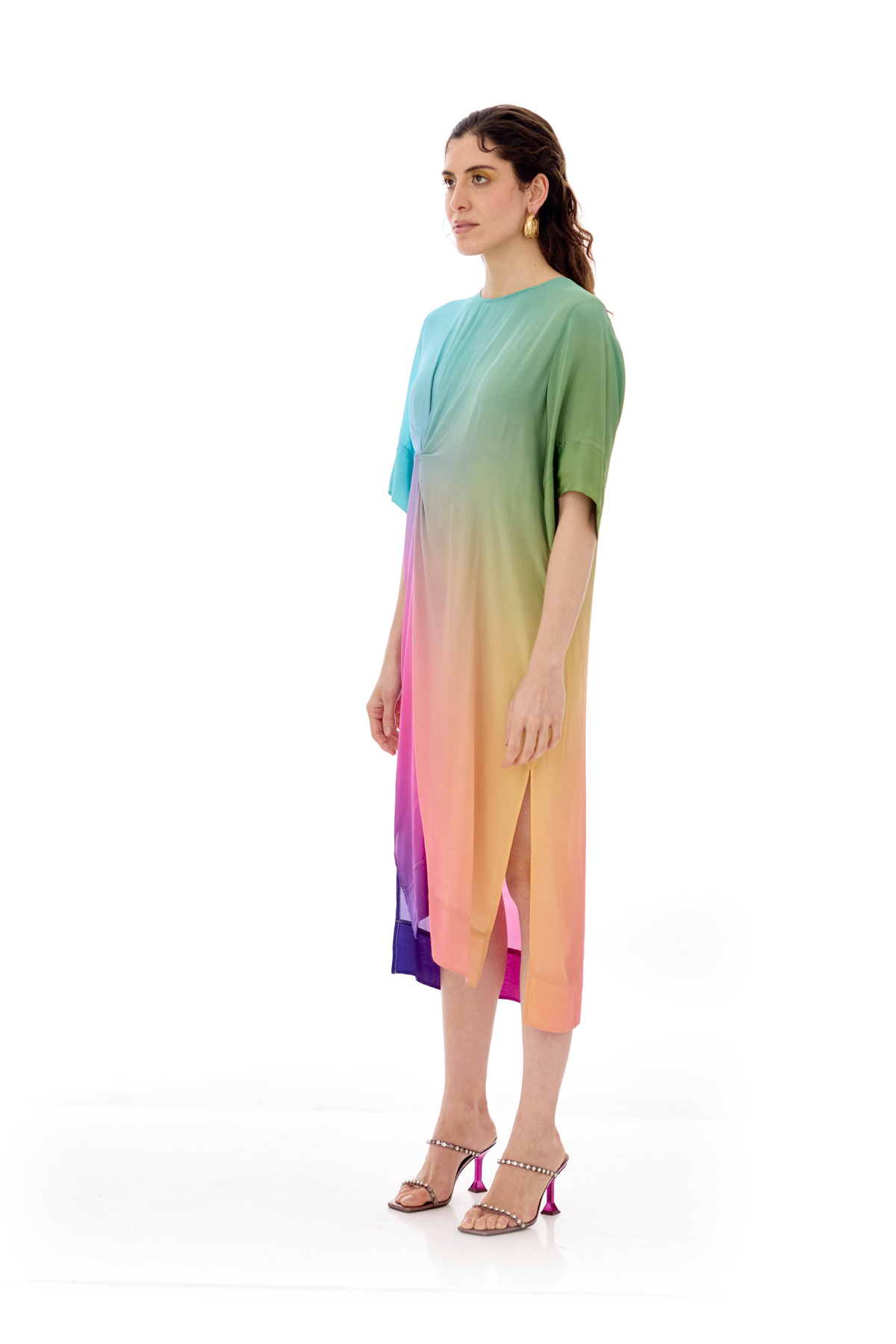 Merlot Draped Dress
