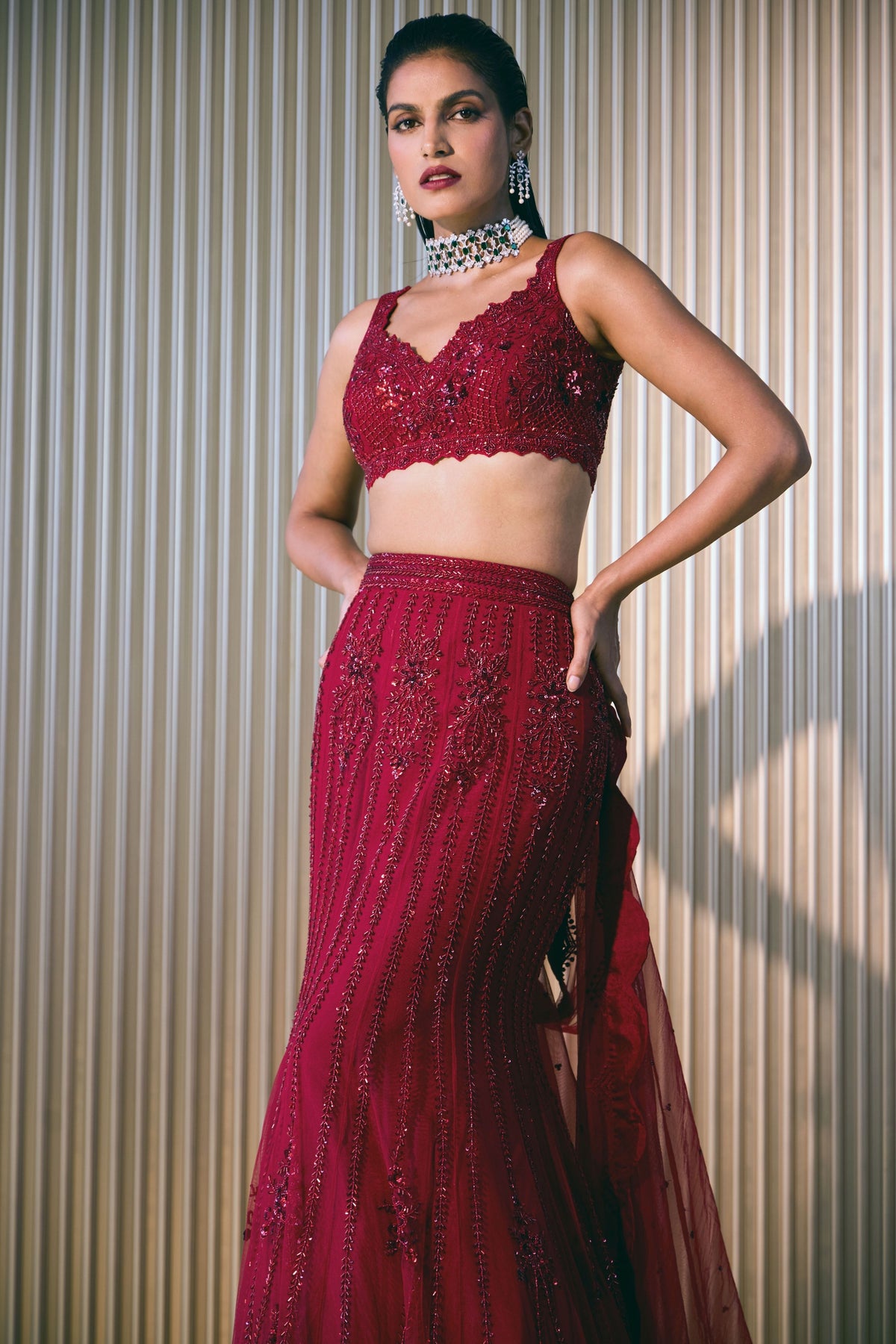 Wanderlust Fishtail Lehenga Set