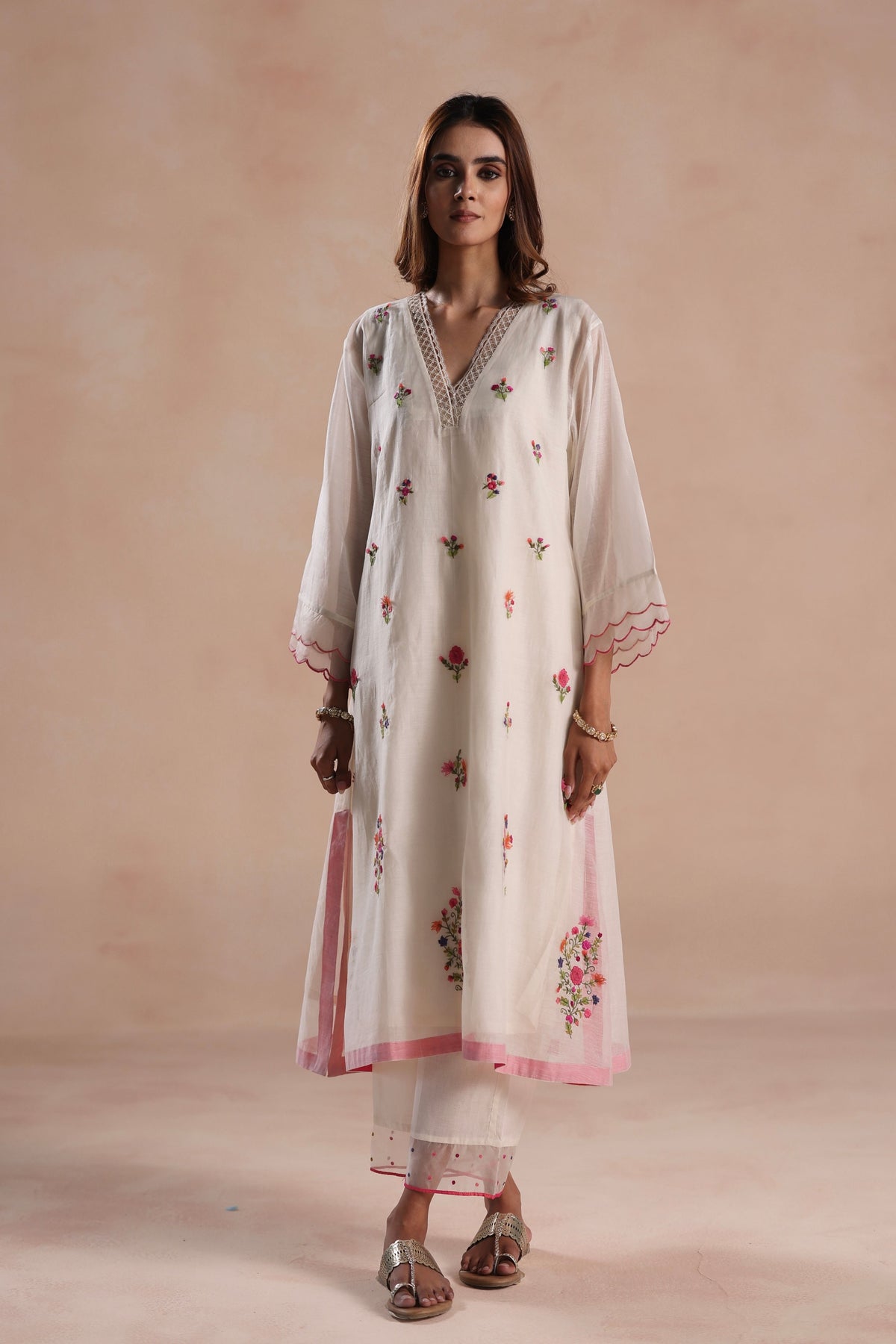 Zeya Ivory Kurta Set