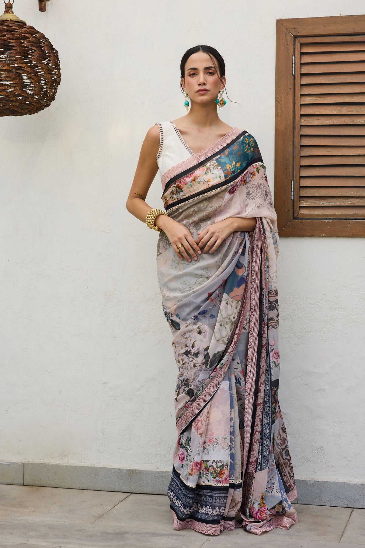 Ira Chanderi Saree Set