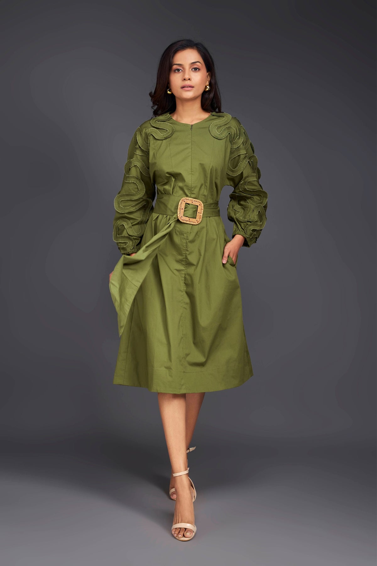 Green Frill Dress