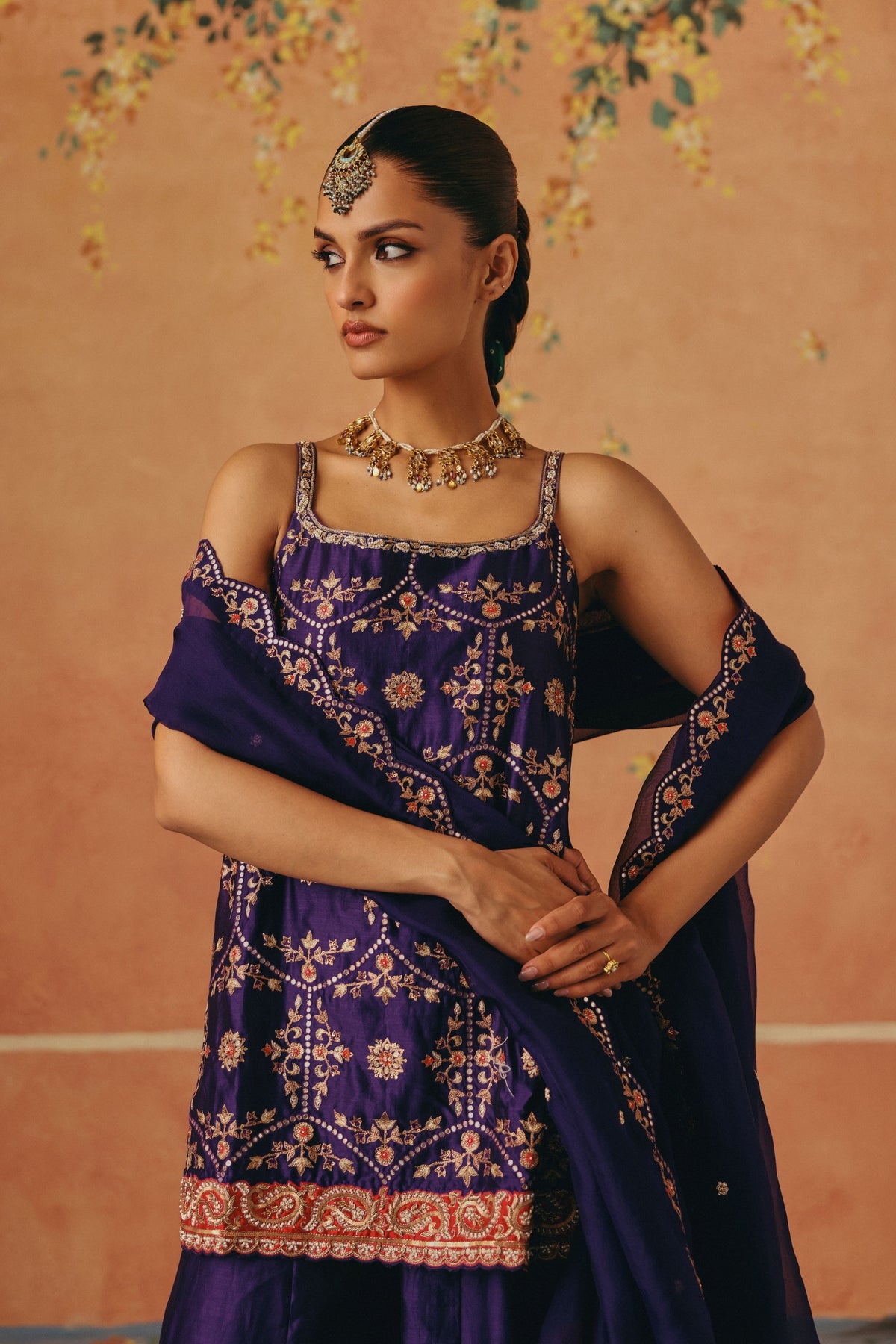 Jamun Gul Sharara Set