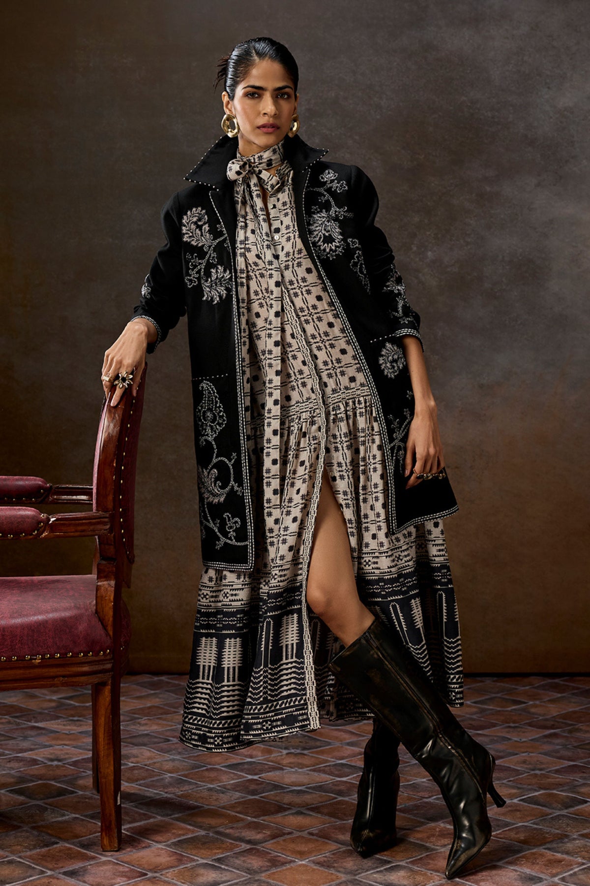 Mirella Long Black Jacket