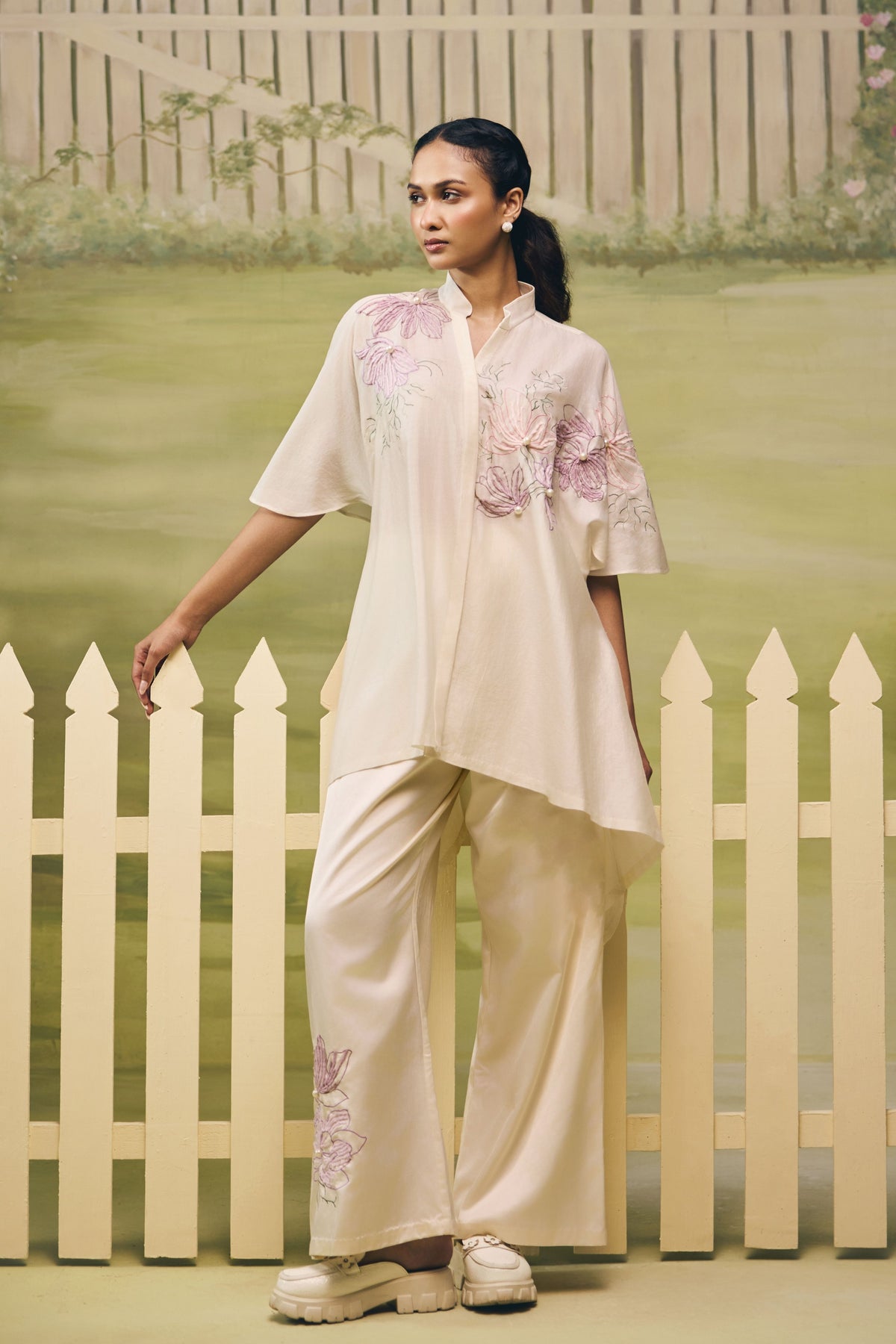 Lilac Fleur Sketch Lounge Set