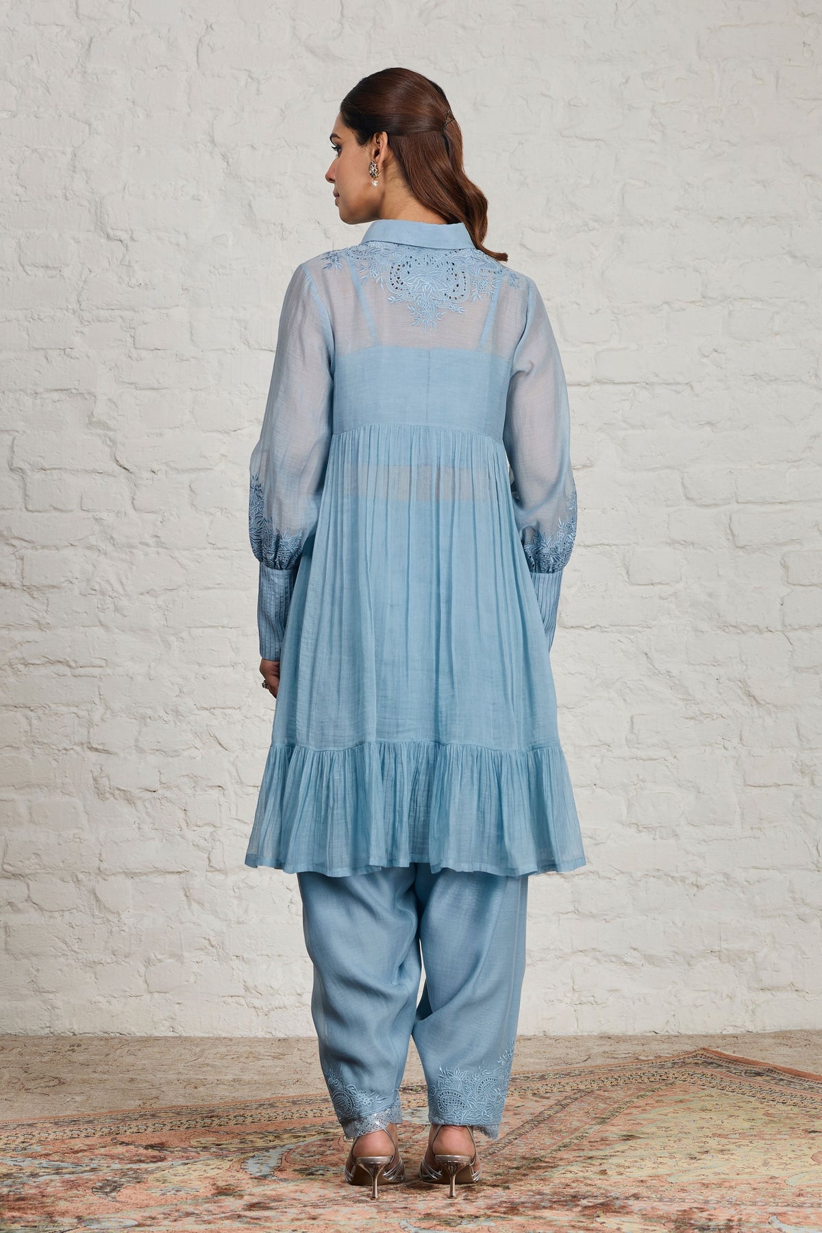 Cora Blue Tunic Set