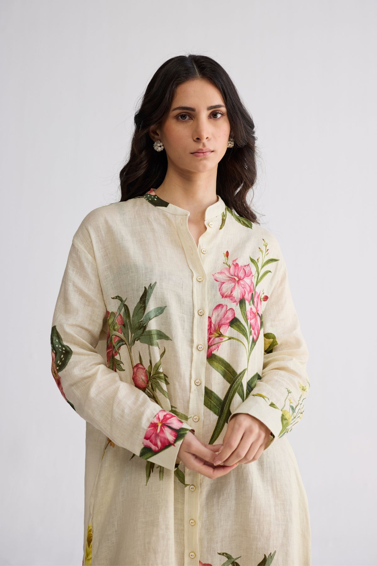 Primavera Linen Shirt Dress