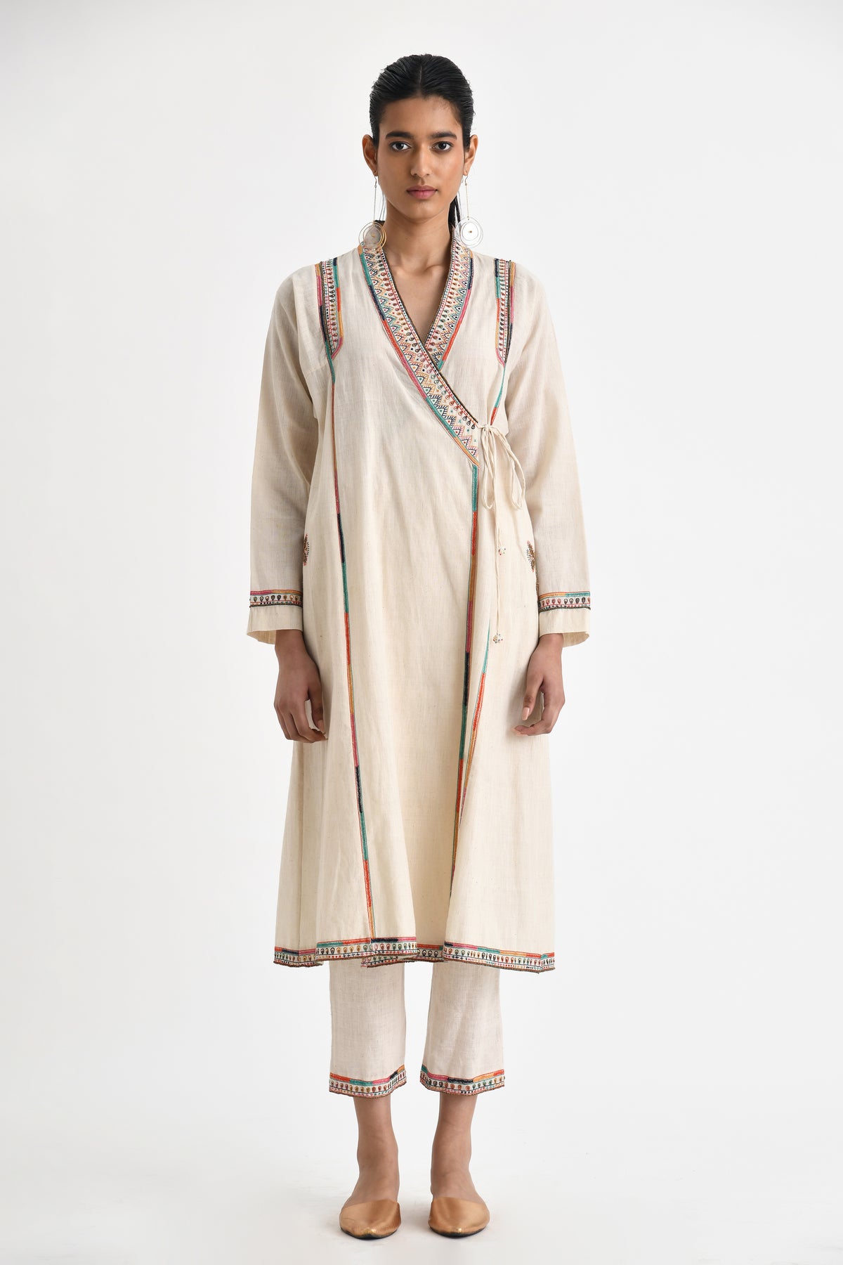 Paros Embroidered Tunic With Pants