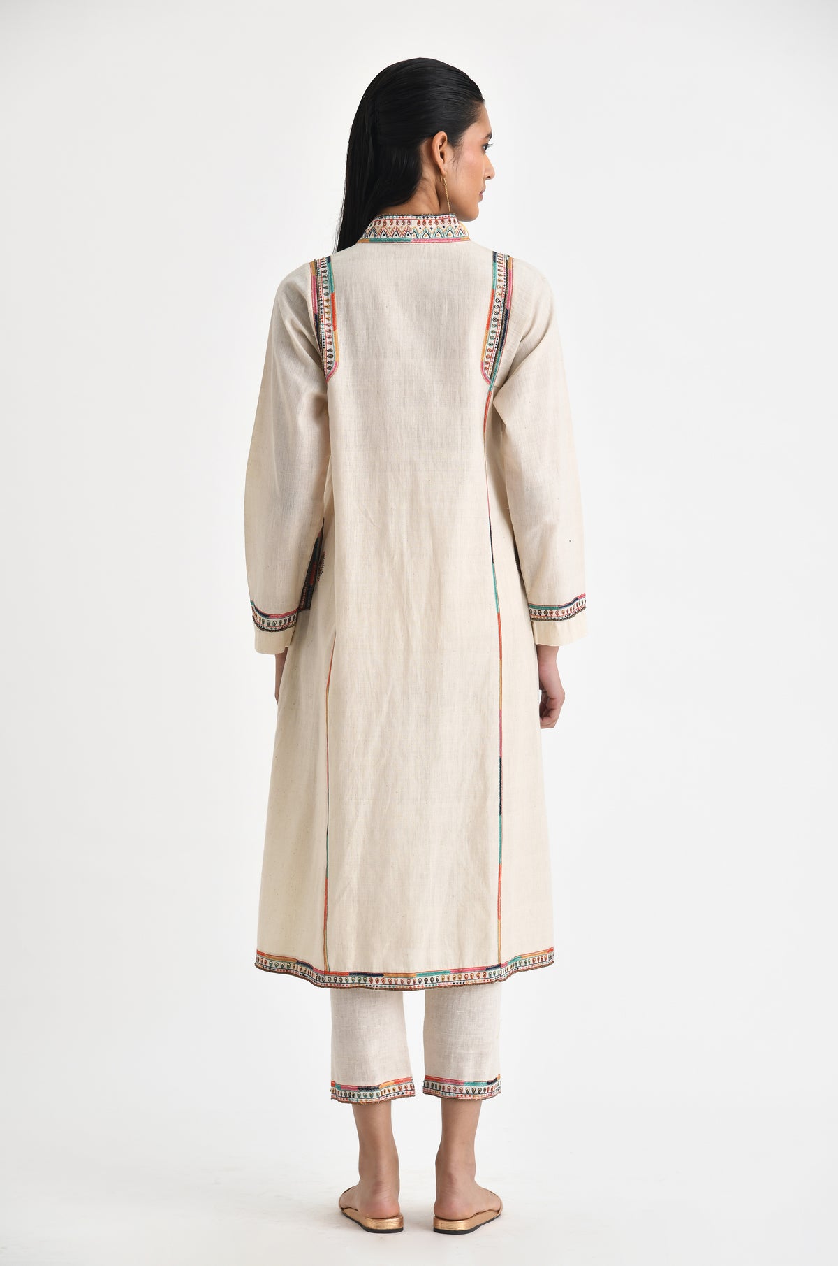 Paros Embroidered Tunic With Pants