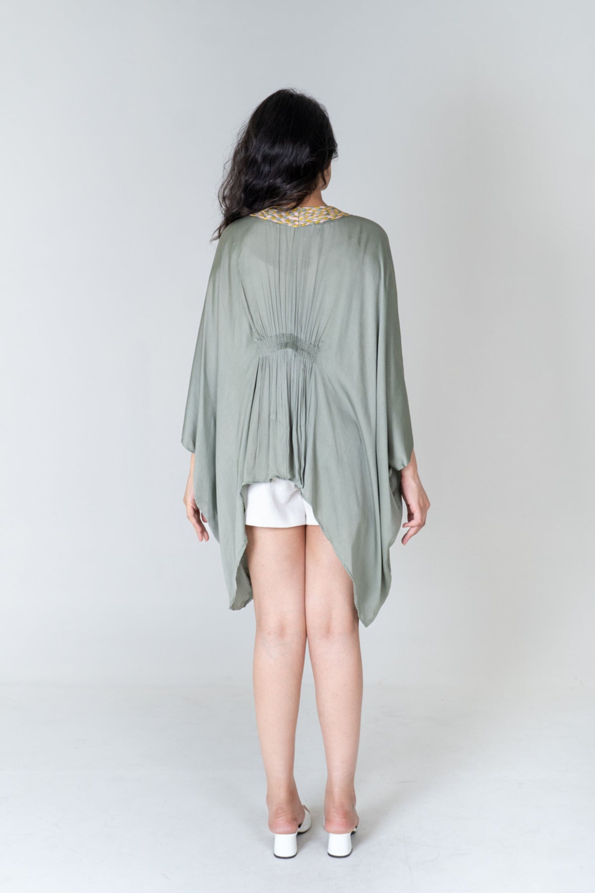 Green Braided Short Cape