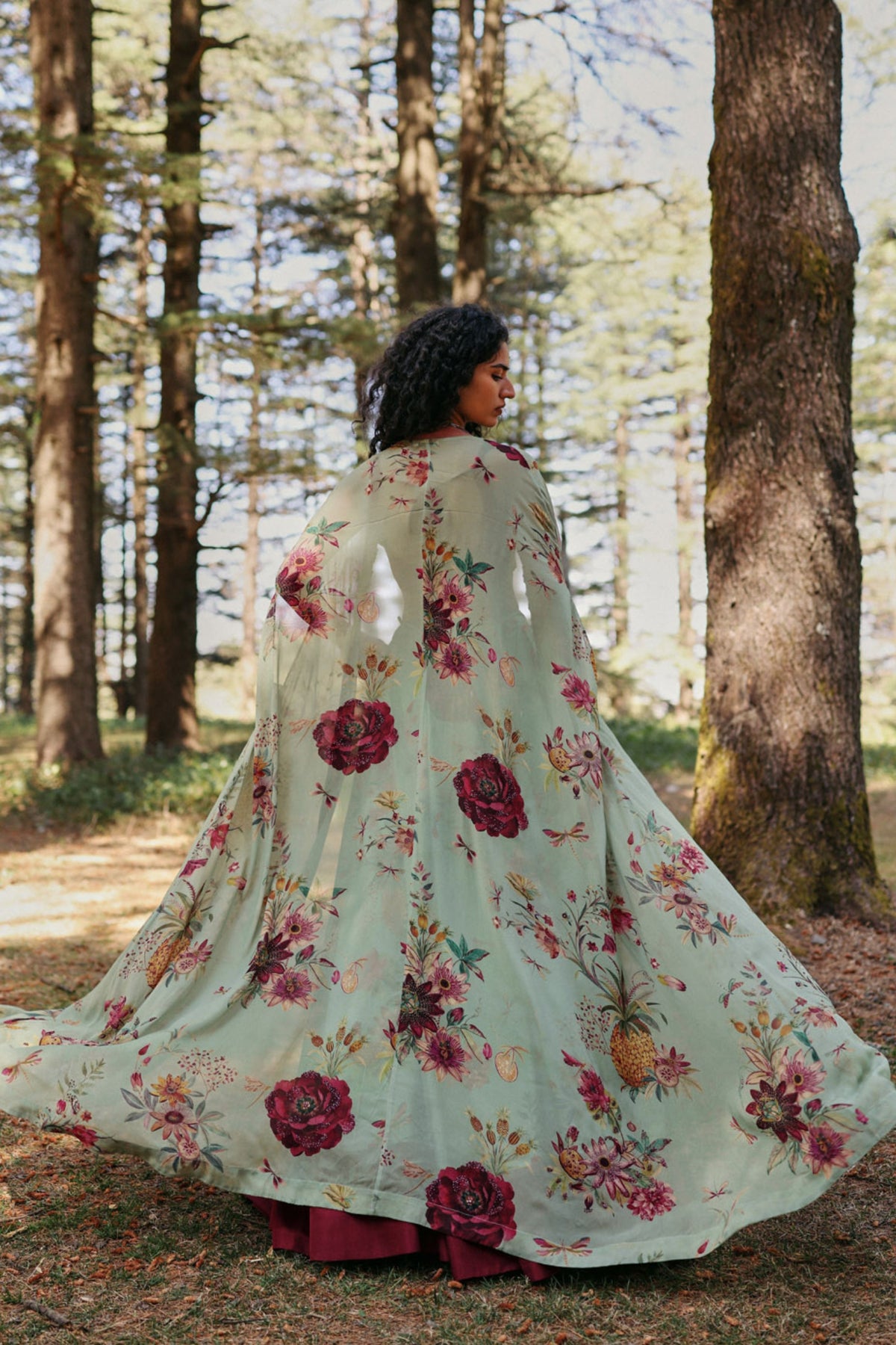 Willow Script Lehenga Set