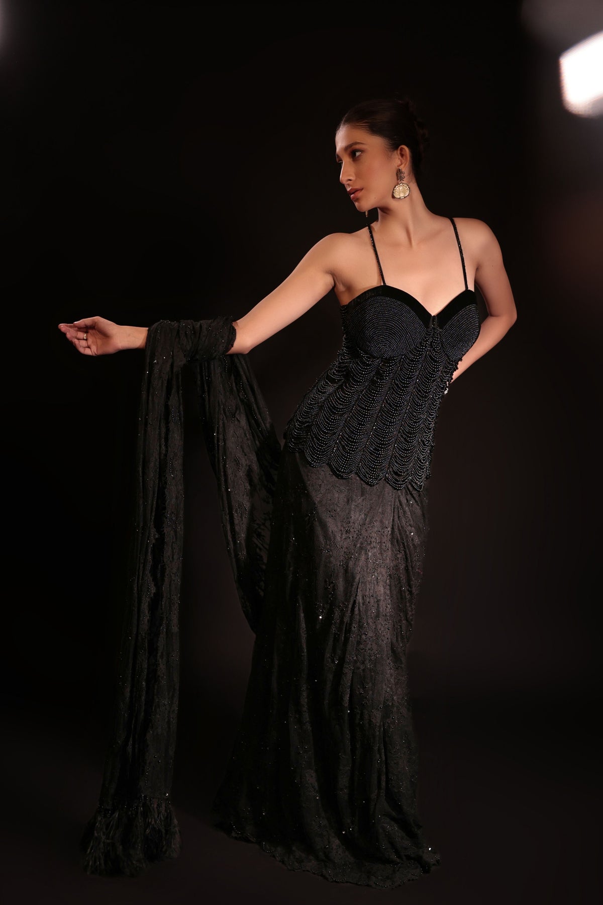 Elara Pre-Draped Saree Set