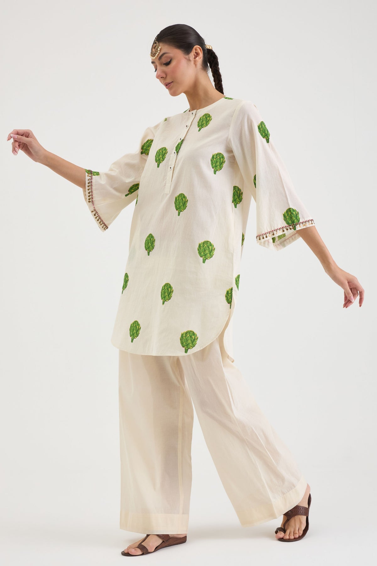 Off-White Artichoke Kurta Set