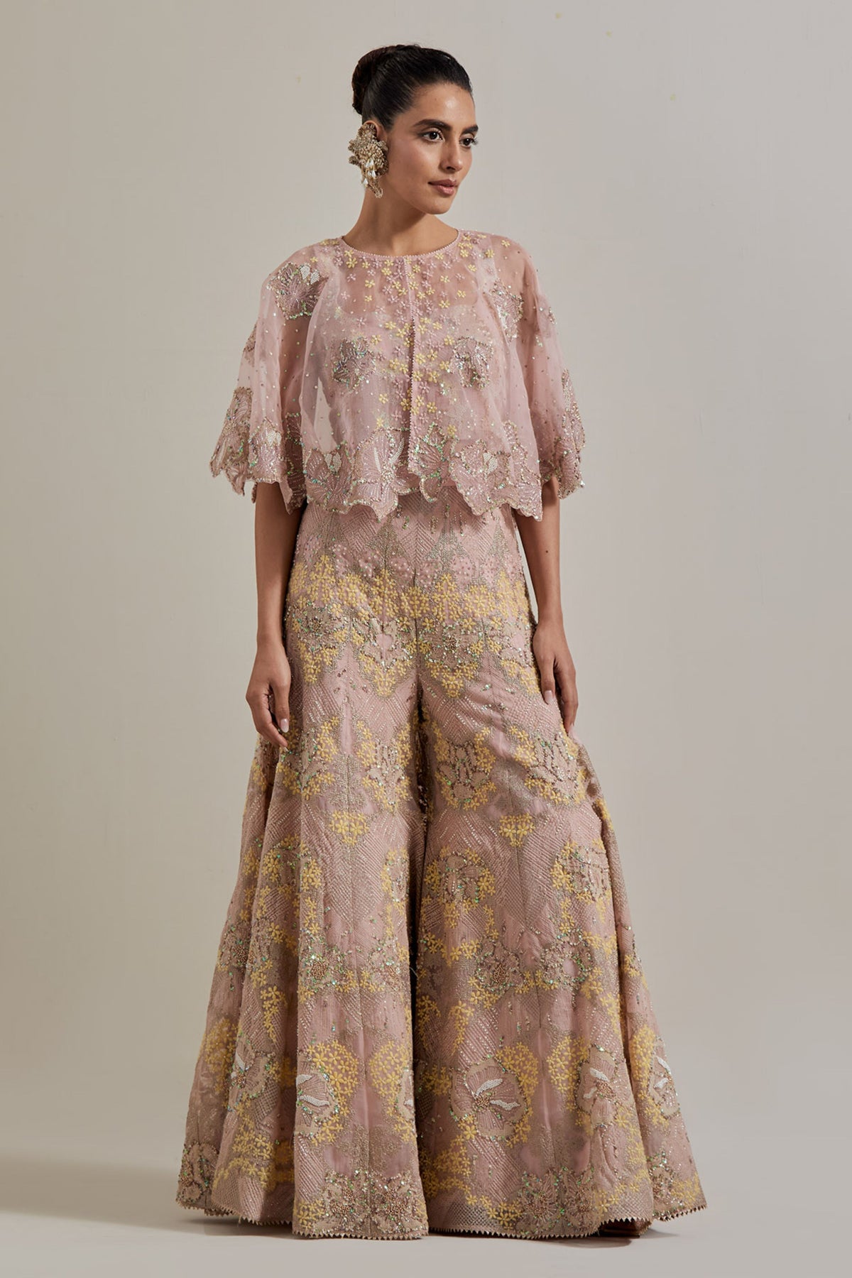 Glimmer Cape Sharara Set
