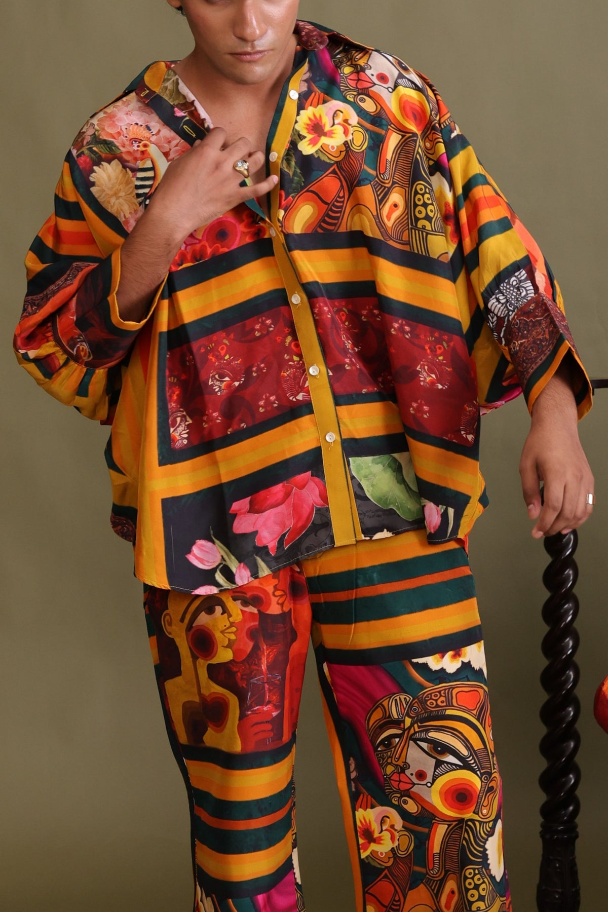 Apartment Printed Flared Trouser