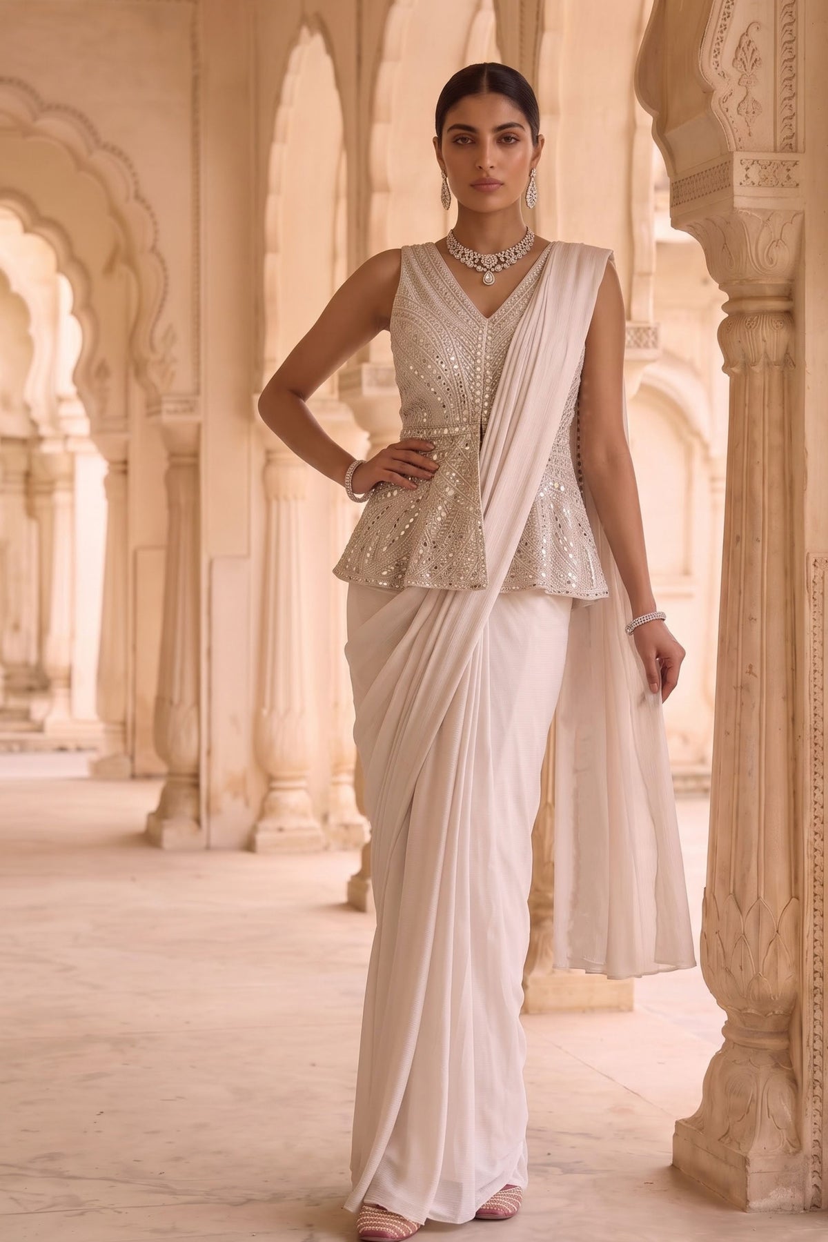 Raga Darpan Draped Saree Set