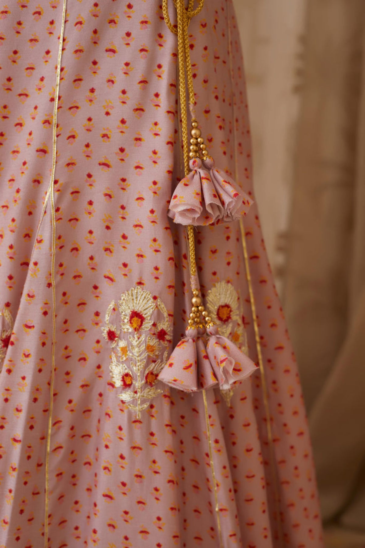 Light lavender lehenga set