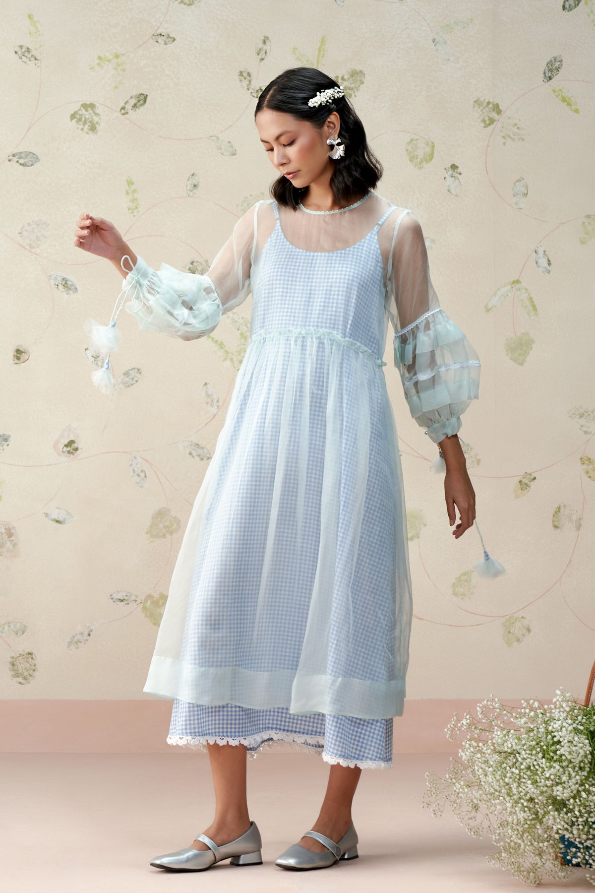 Valley Foam Blue Dress
