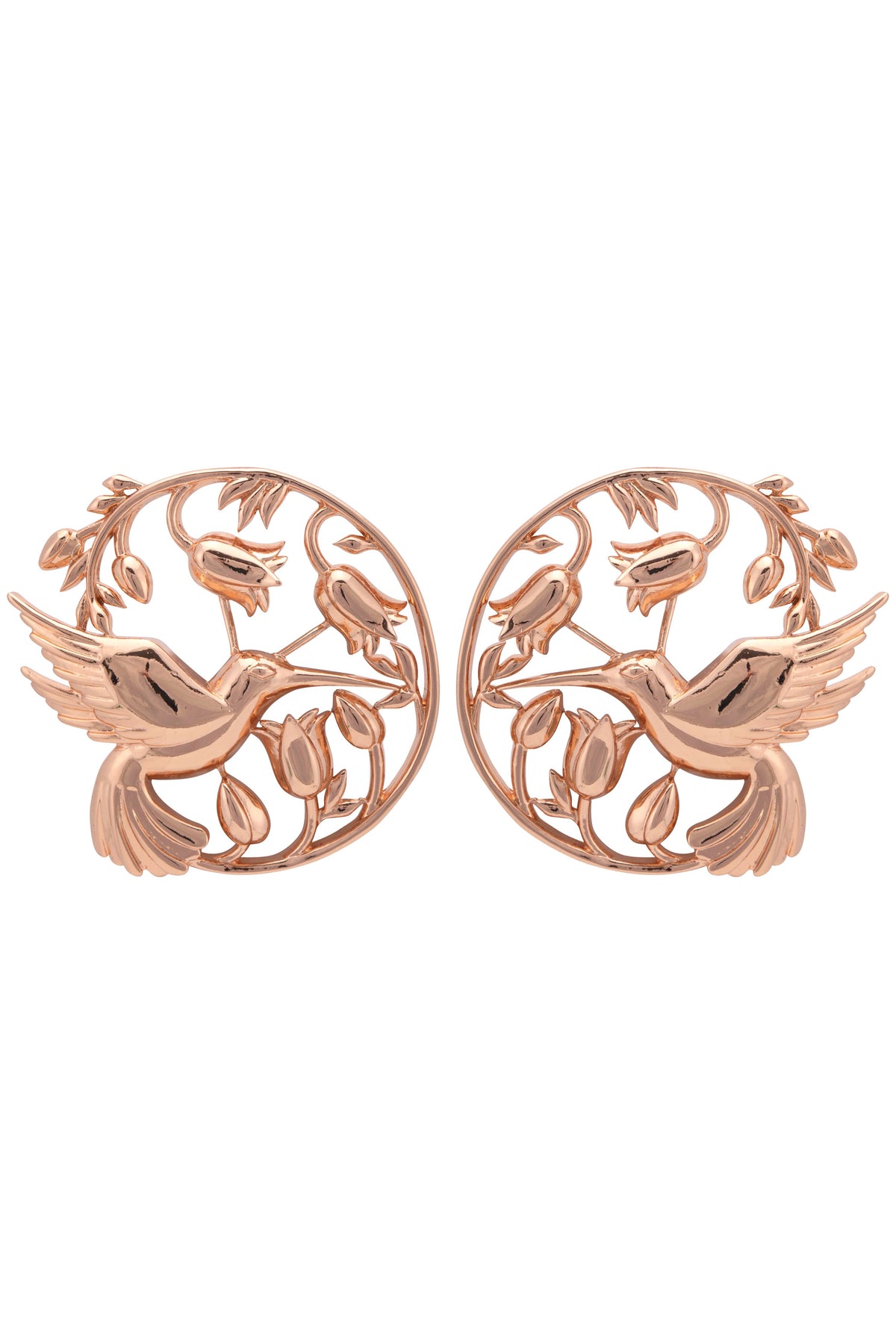 Rose gold piece of paradise earrings
