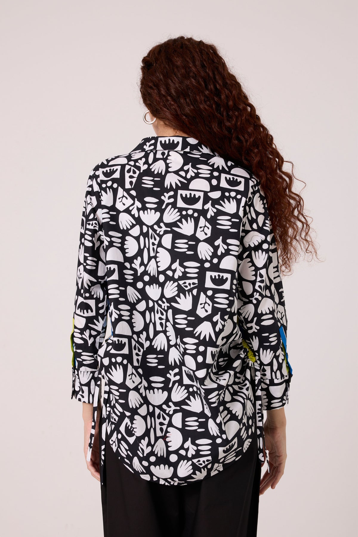 Autumn Motif Print Shirt