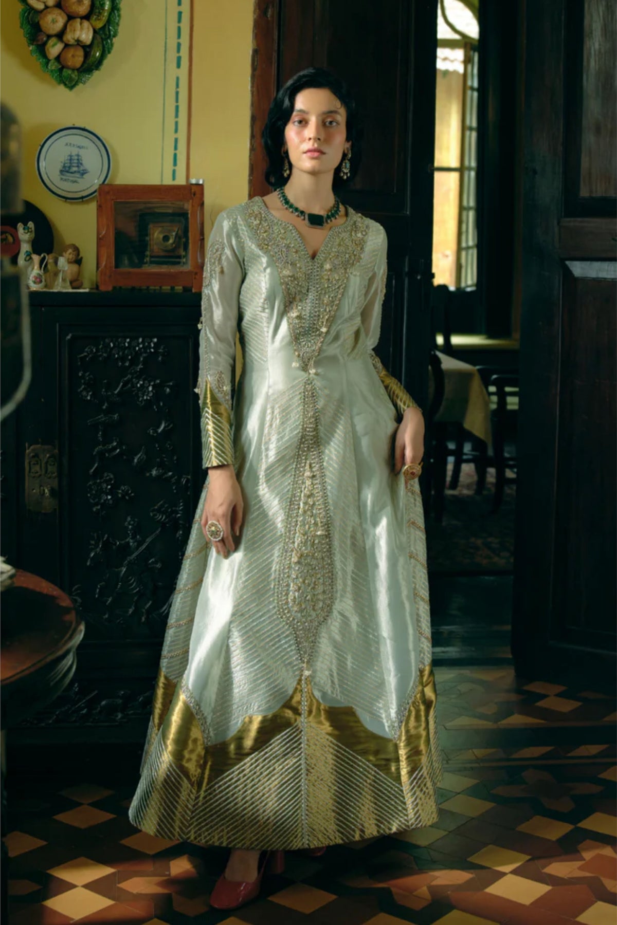 Pearl Gold  Anarkali