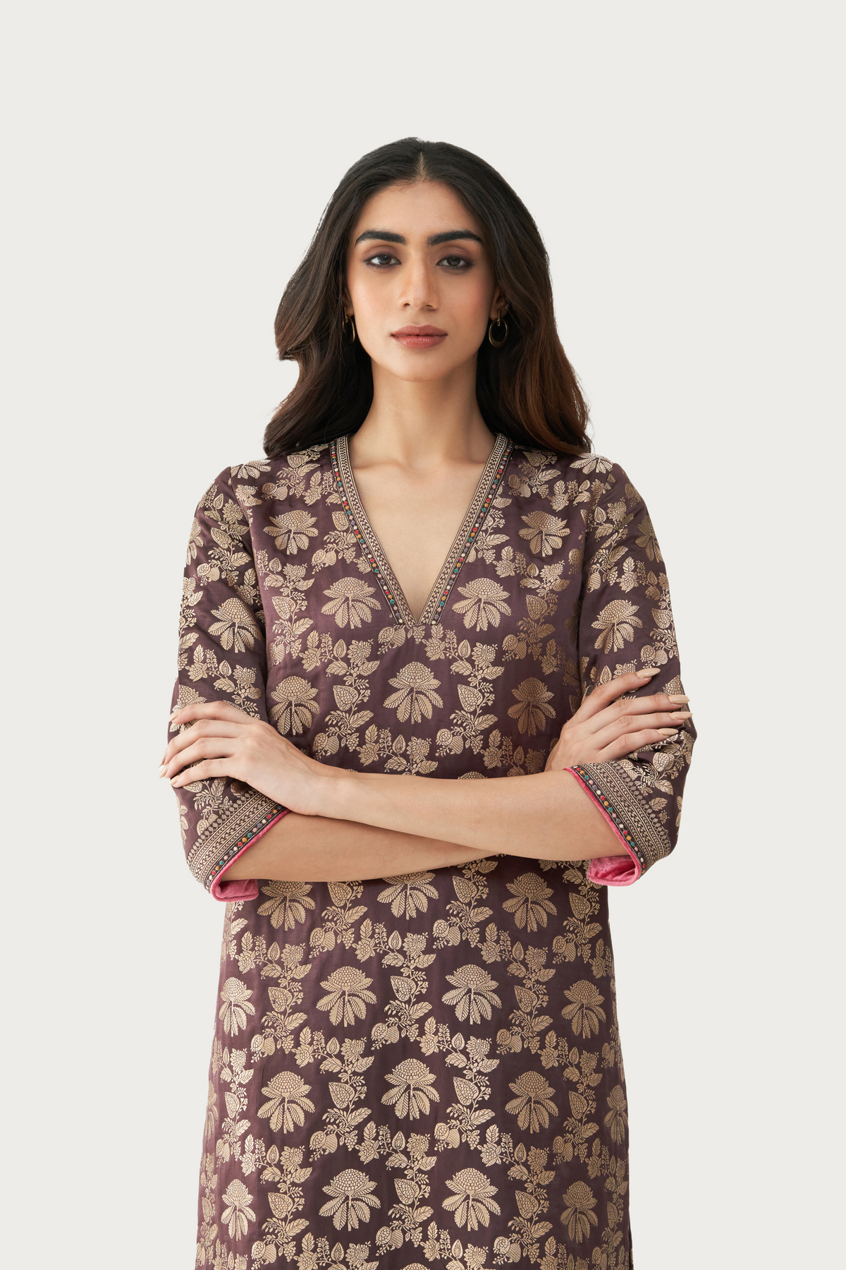 Slate charcoal kurta pant set