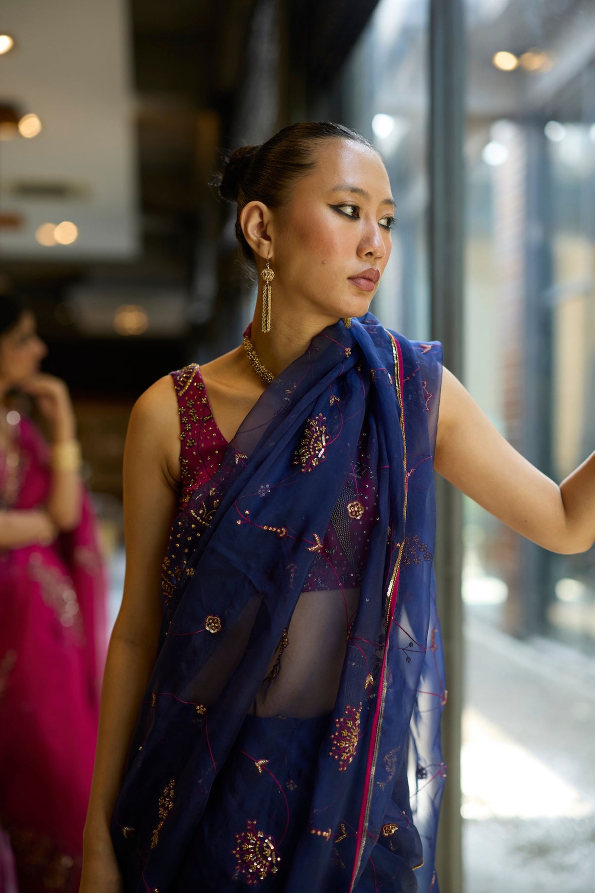 Blue Naad Saree