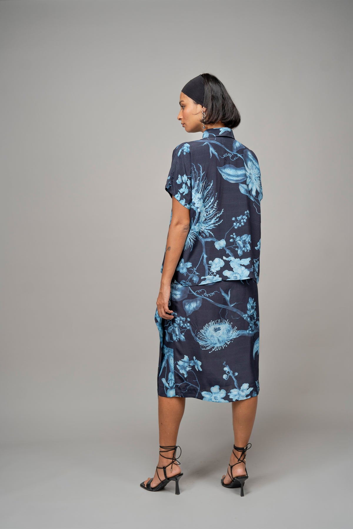 Garden Print Wrap Skirt