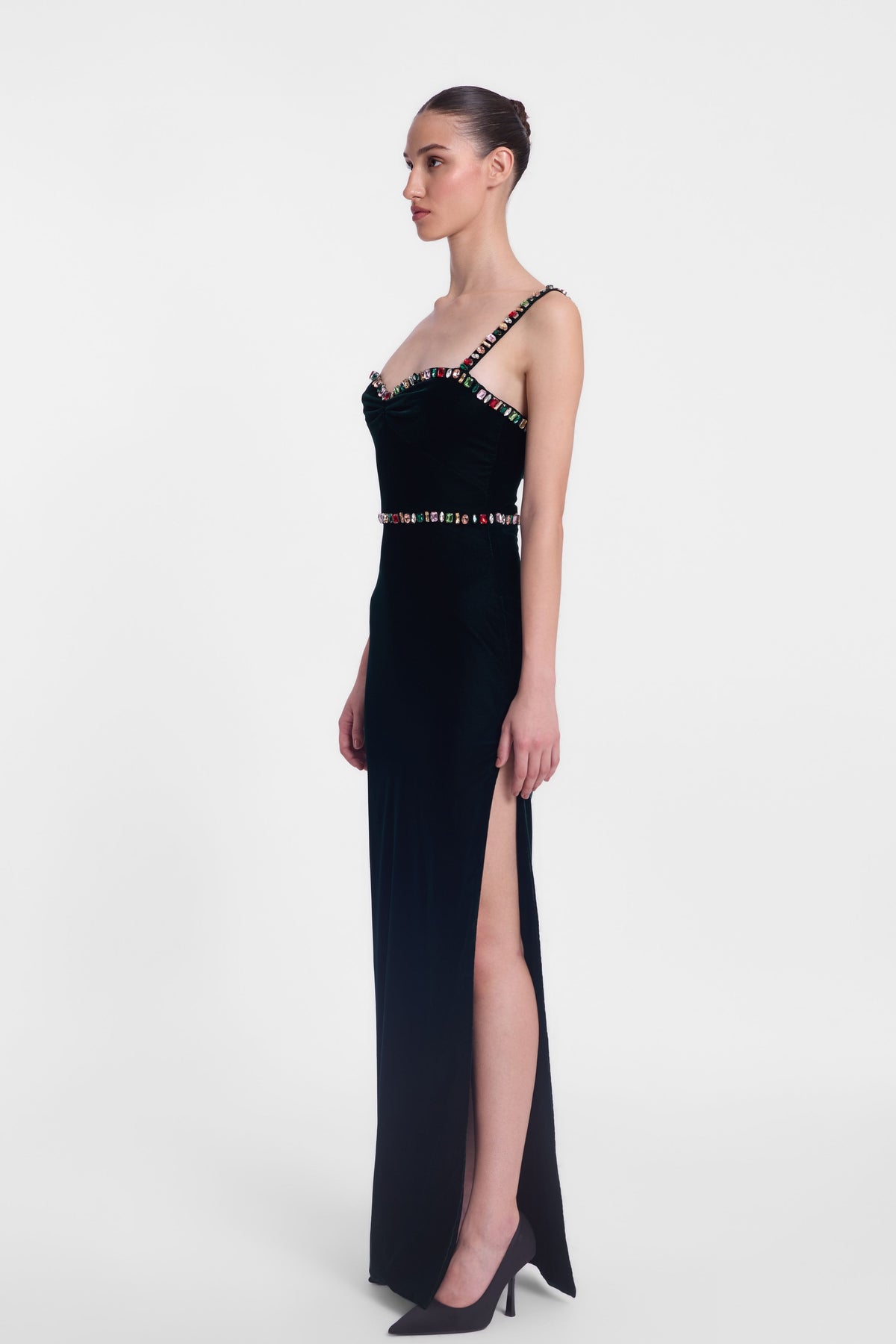 Velvet Column Gown