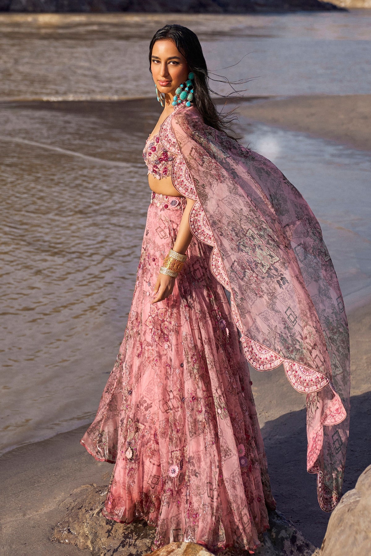 Ayzel Pink Lehenga Set