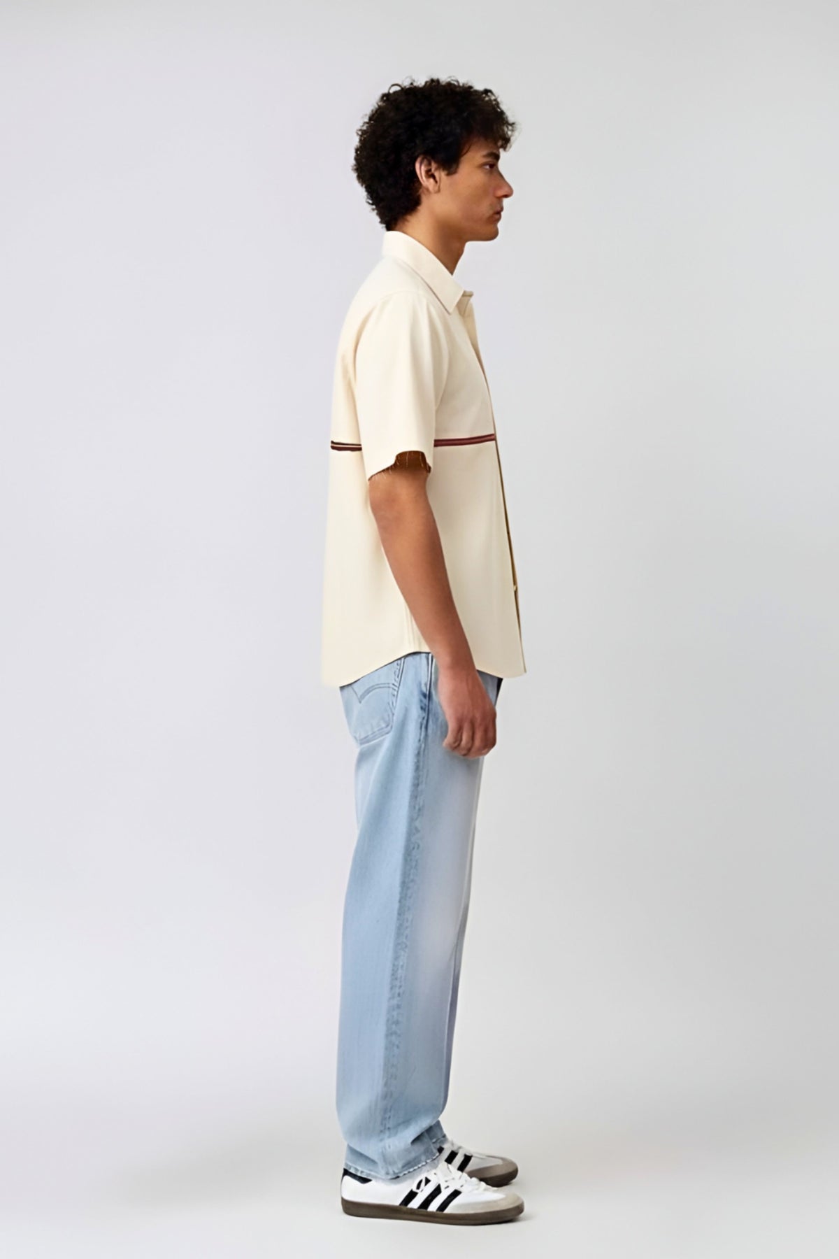 Ivory-tuscan Red Stripe Shirt