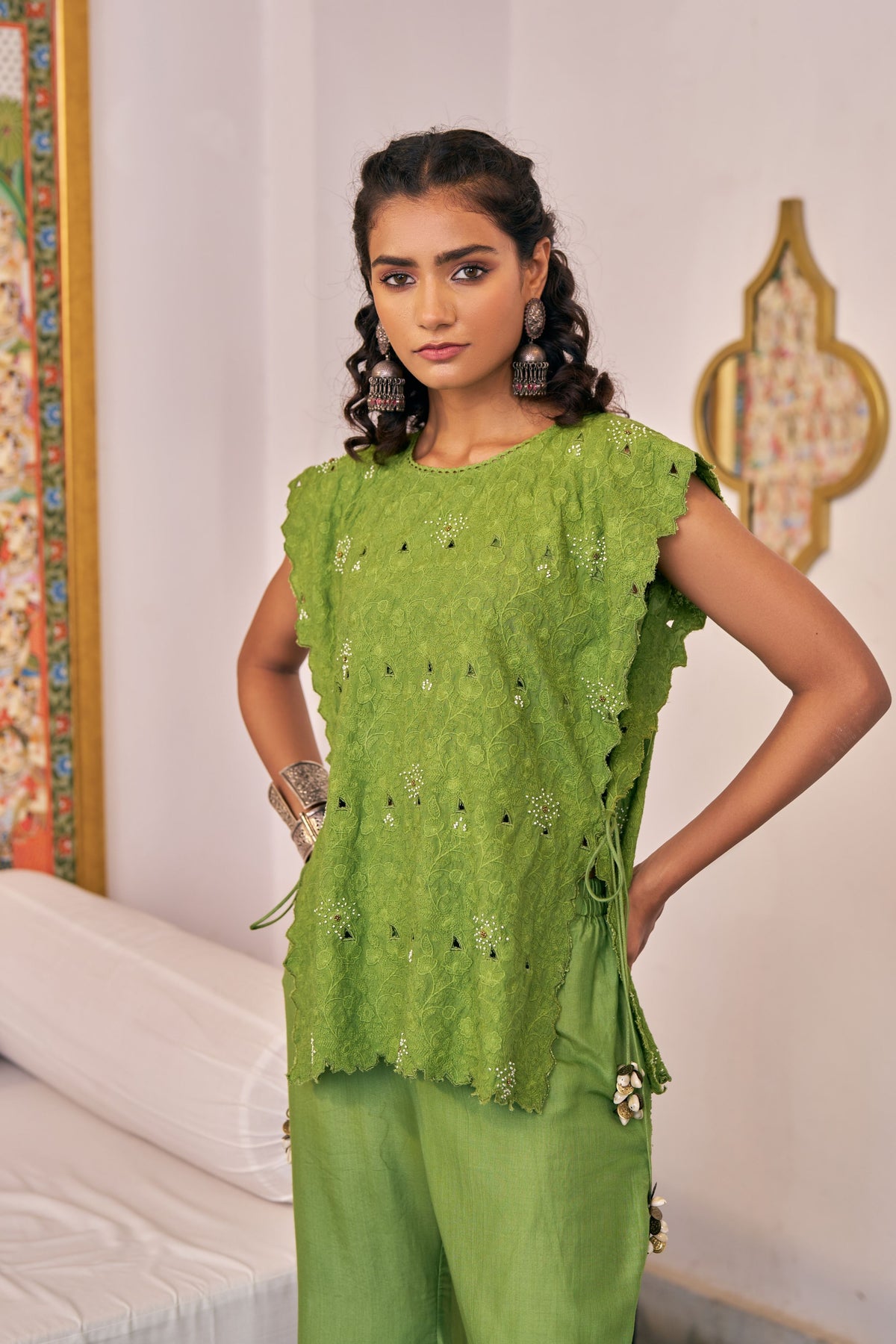 Pea Floral Jacket Set