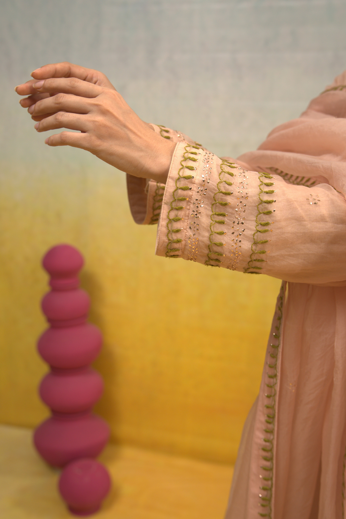 Nude Pink Kalidar Set