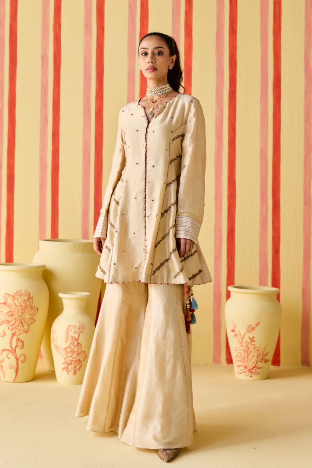 Trisha Tussar Sharara Set
