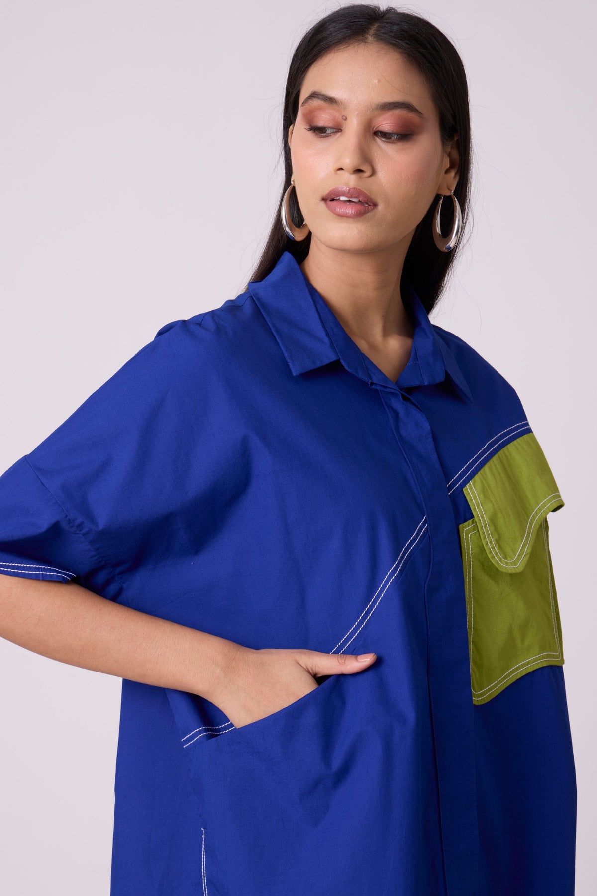 Andrea Cosmic Blue Shirt