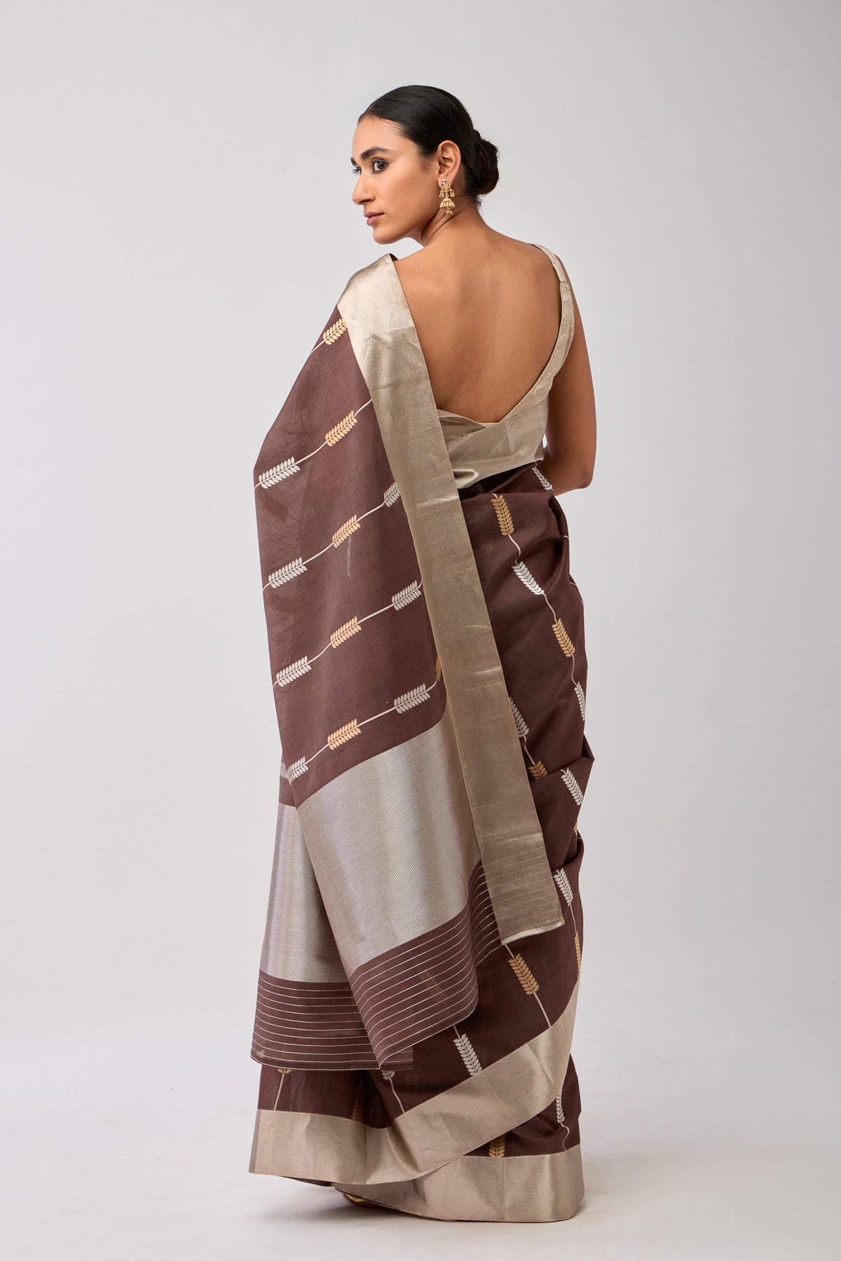 Shweta Brown Sarees