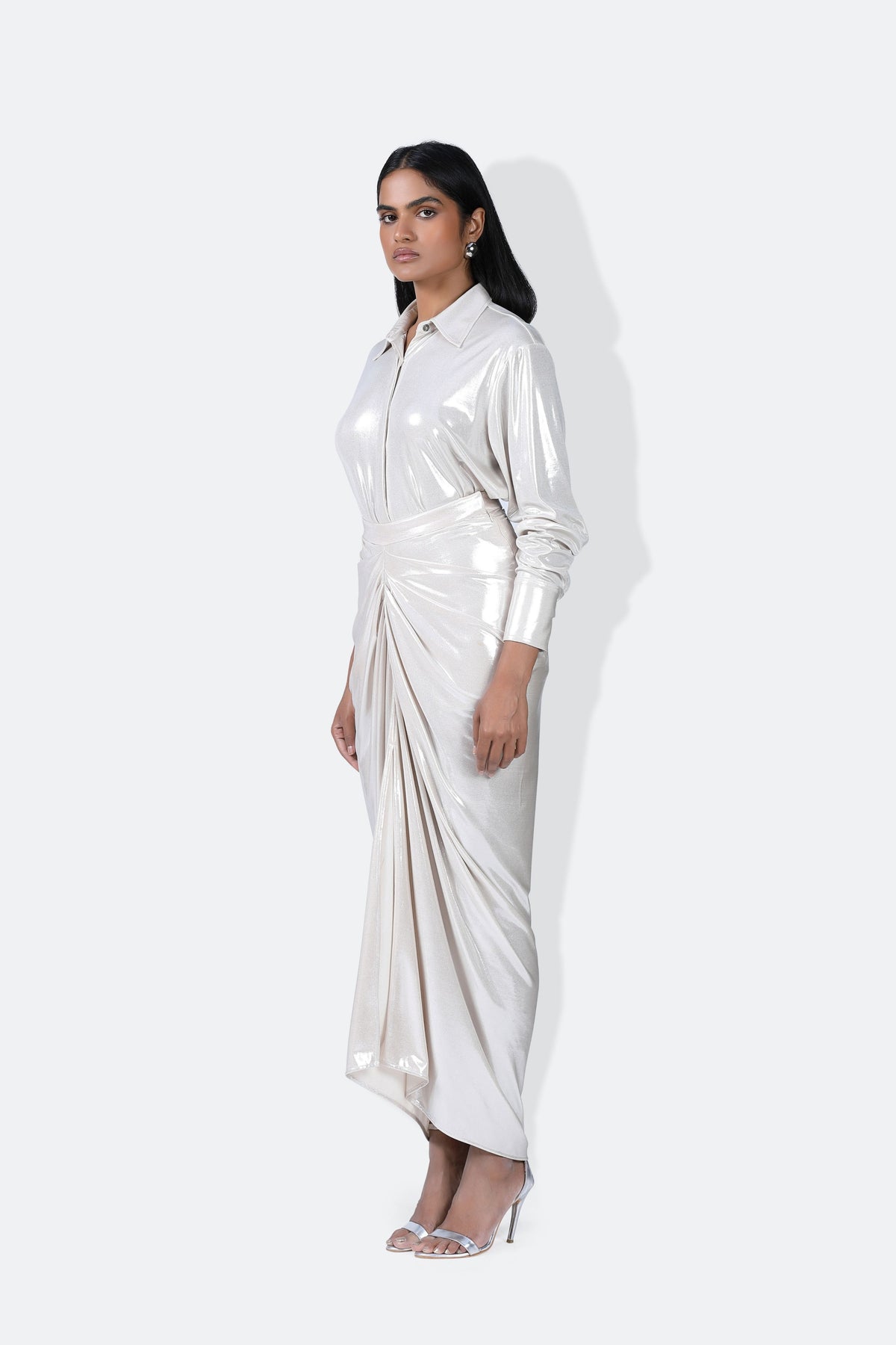 Liquid Nora Champagne Skirt