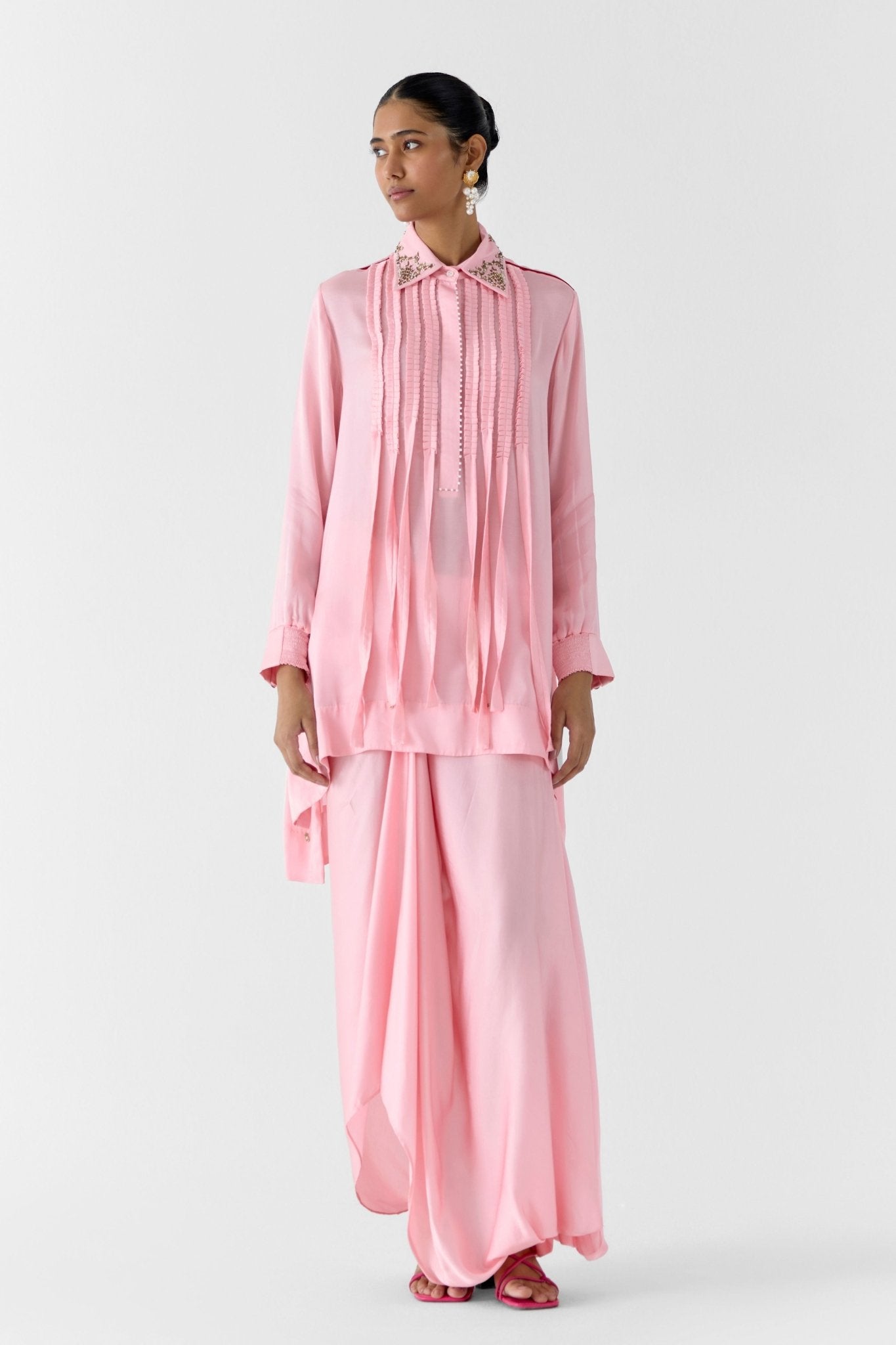 Moonstone Asymmetric Co - ord Set - Studio Rigu - Elahe