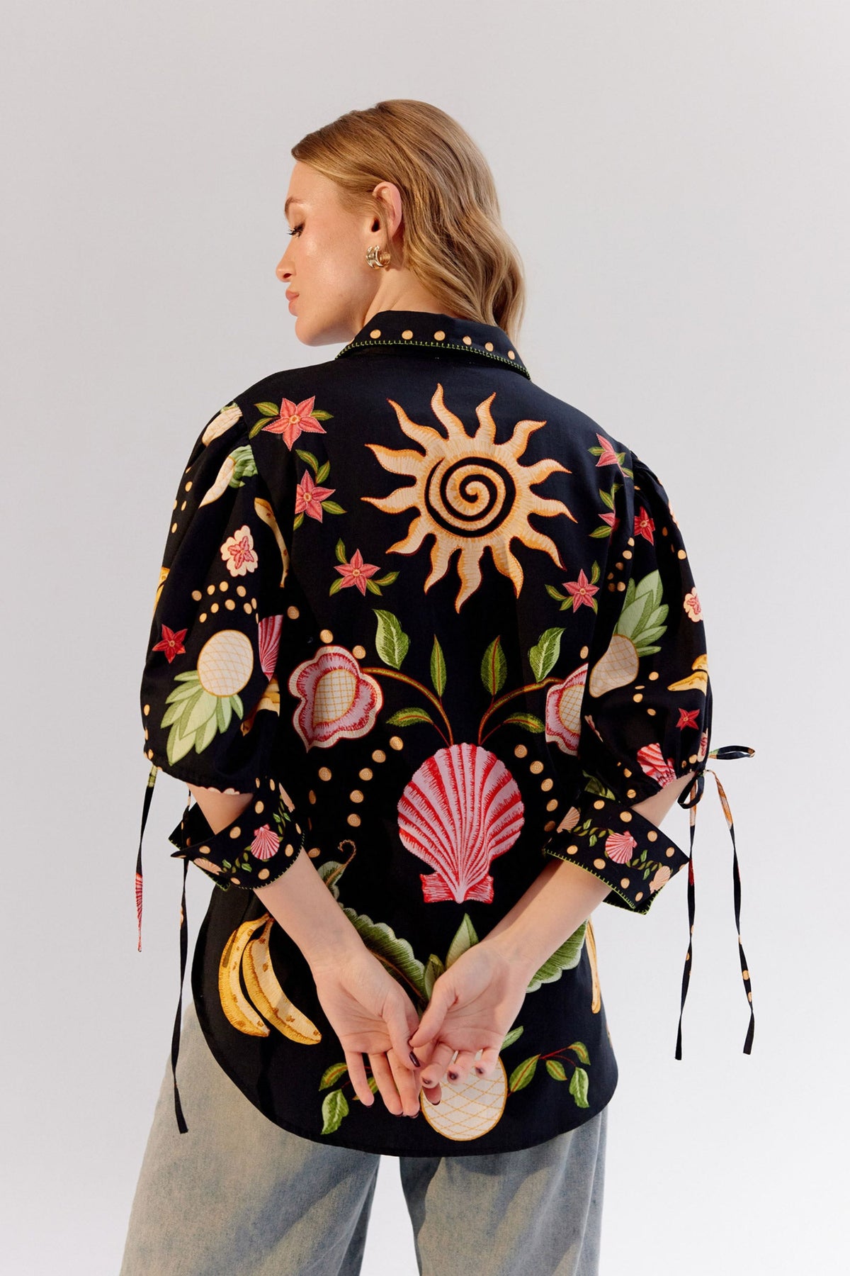 Seashell Black Brie Shirt
