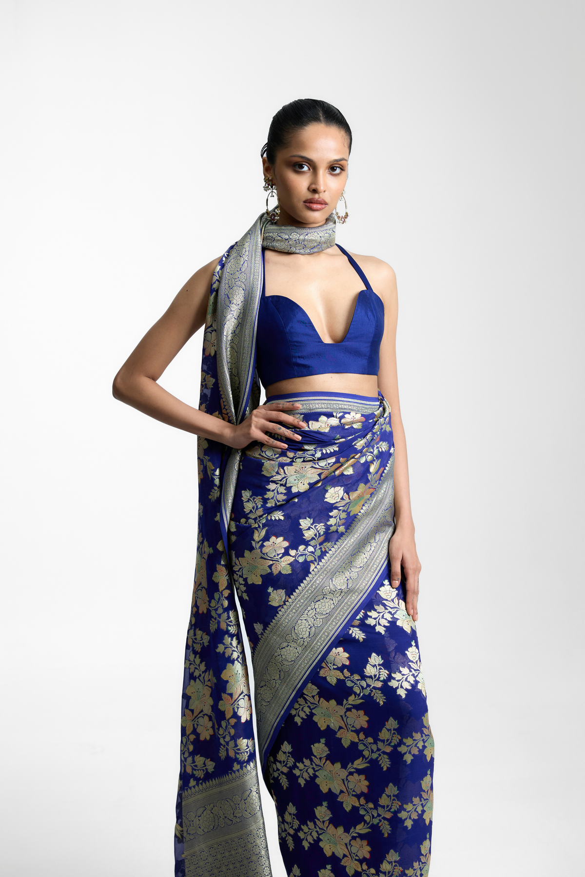 The Turquoise Tonic Saree